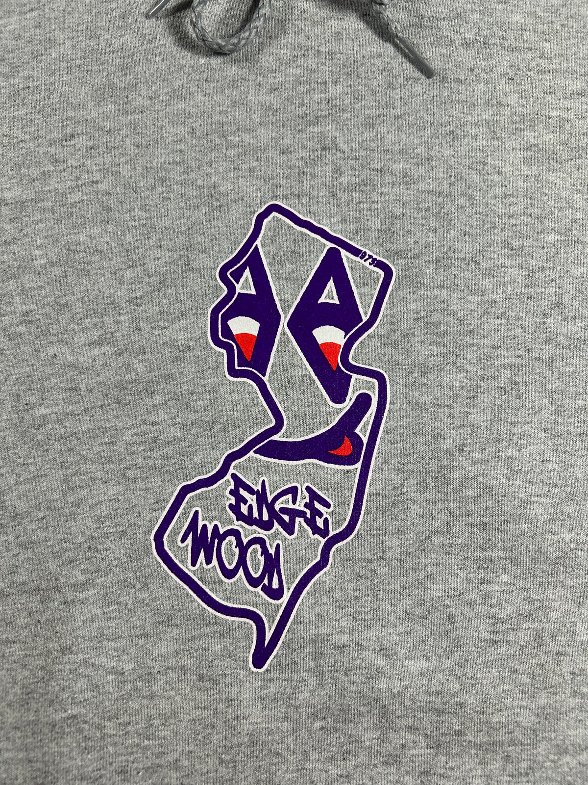 Edgewood NJ State Logo Hooded Sweatshirt Light Steel Gray S-3XL 85/15 Blend
