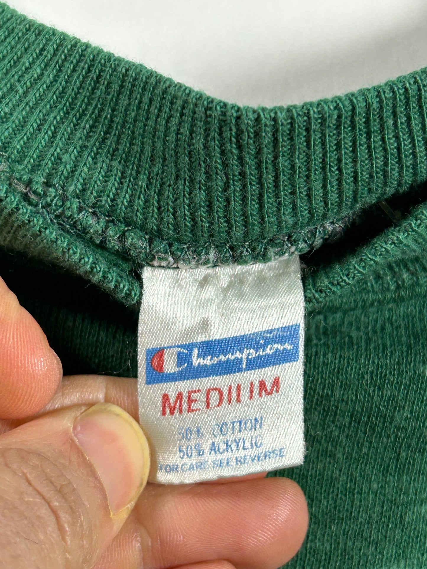 Vintage Green Bay Packers Champion Raglan Crewneck Sweatshirt 20.5x23.75 Inches XS/S 20.5x23.75 Inches