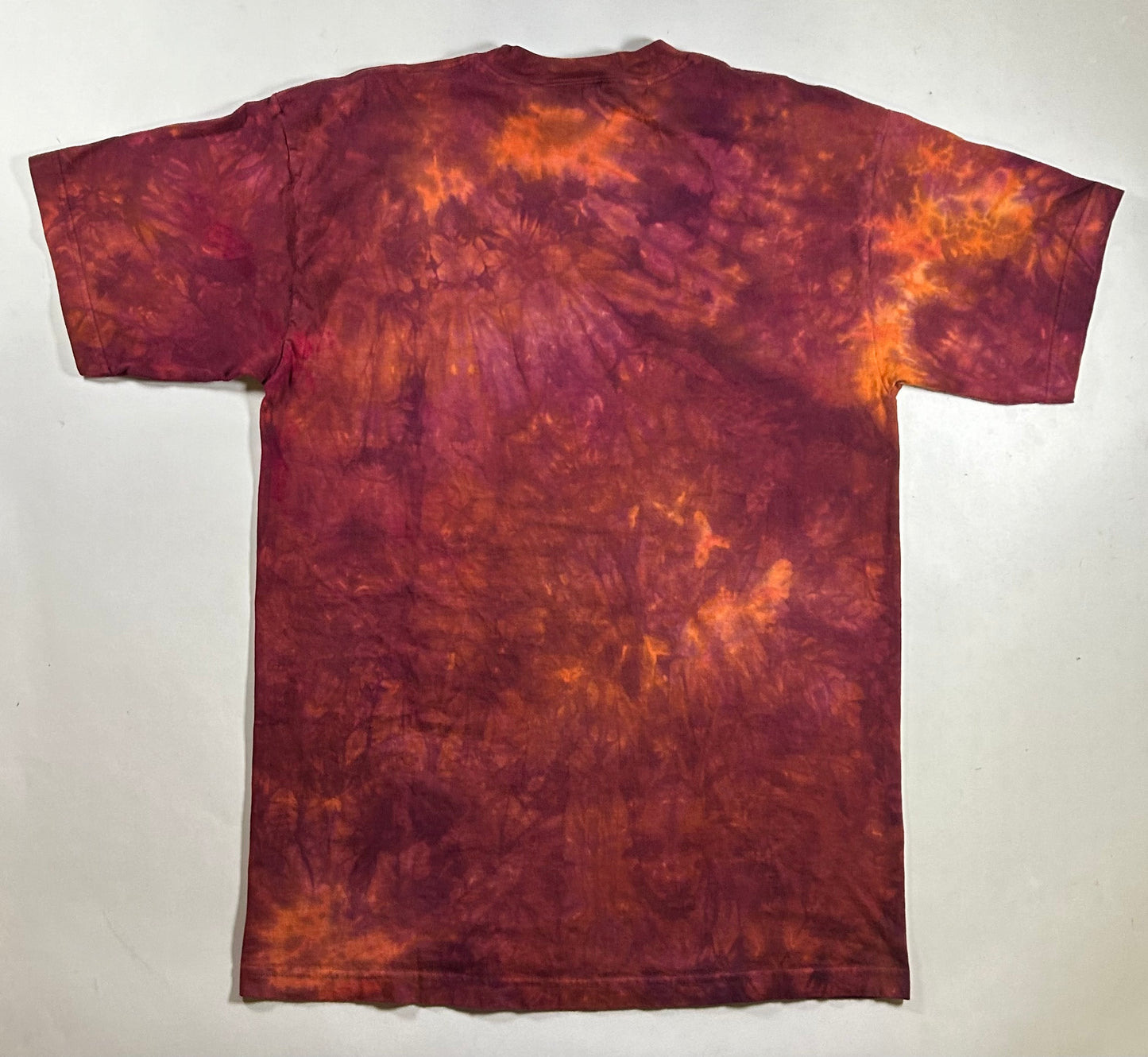 Vintage 96’ The Mountain Red Native American Tie Dye Graphic T-Shirt Large 22x32 Inches As Is