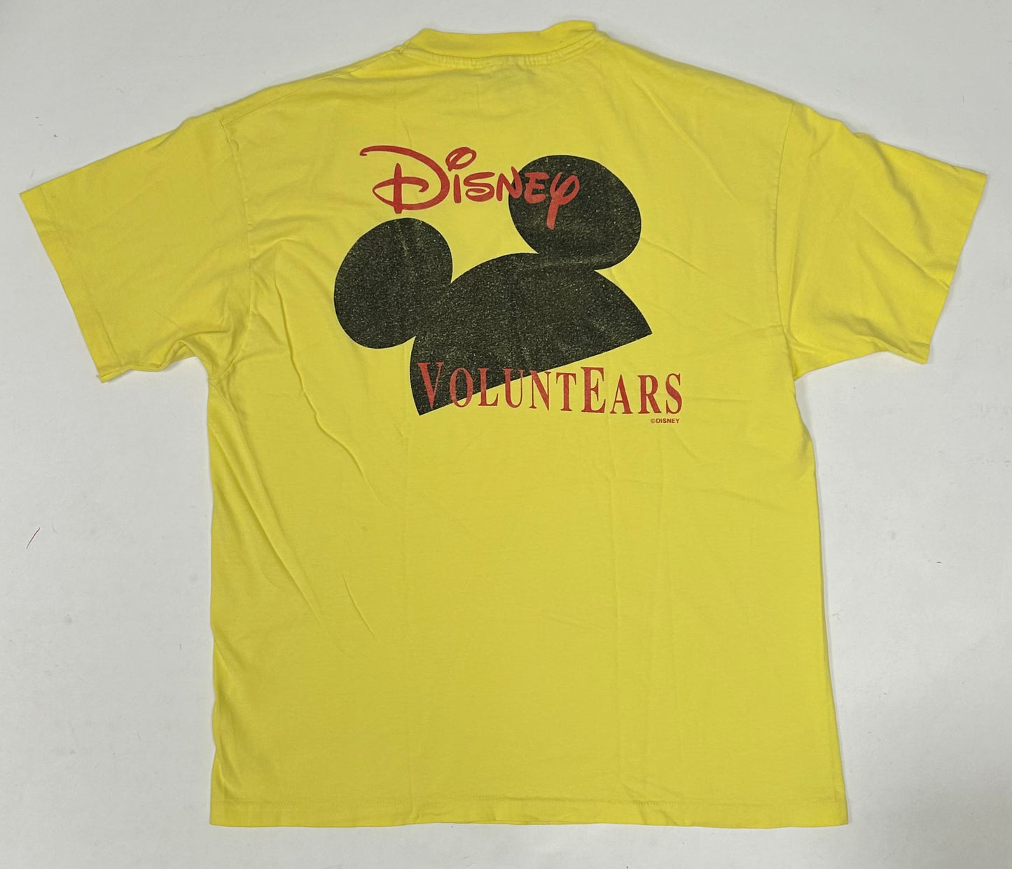 Vintage Disney Voluntears Walt Disney World Volunteer Shirt Hanes Beefy T XL 90s