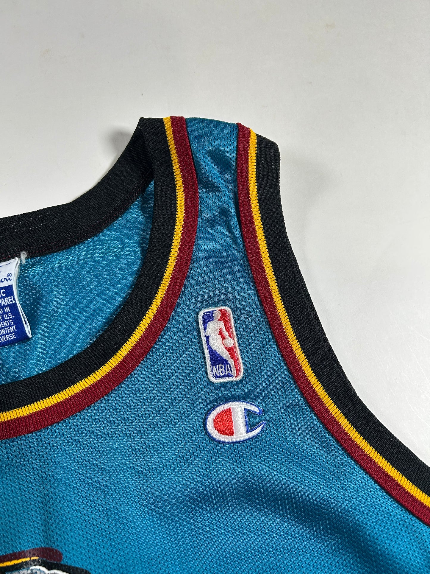 Vintage 90s Grant Hill Detroit Pistons NBA Champion Jersey Size 44 Large 21.25x30.75 Inches As Is