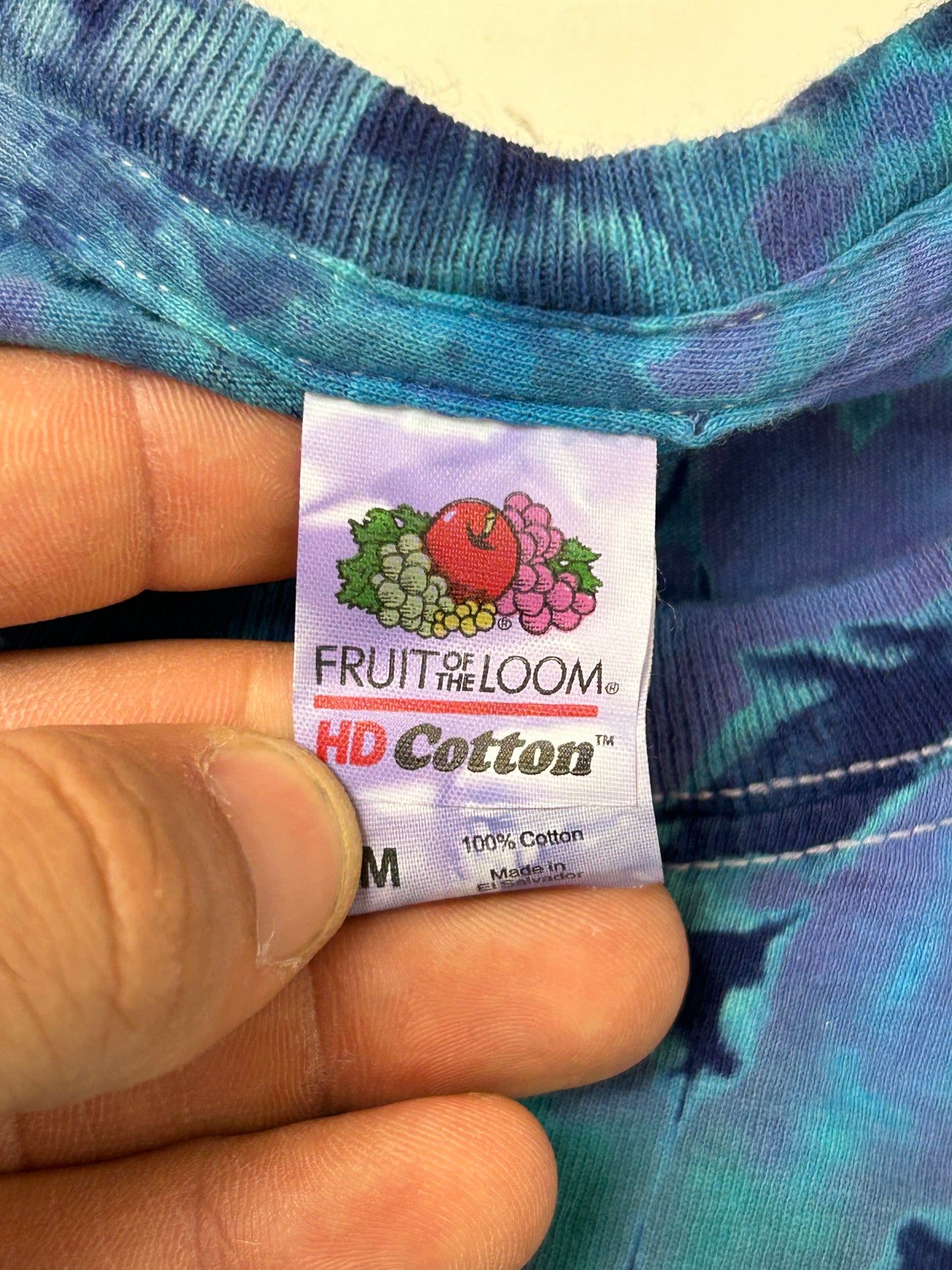 2018 Grateful Dead Turtles Music Band Group Tie-Dye Graphic Tee Medium 19.25x27.75 Inches