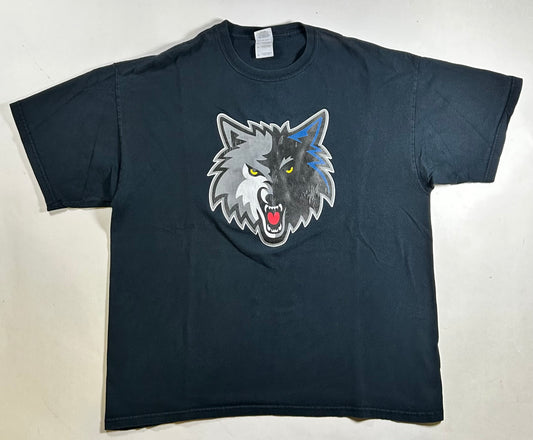 Vintage 2000s Minnesota Timberwolves NBA Tee XL 24.25x29 Inches As Is