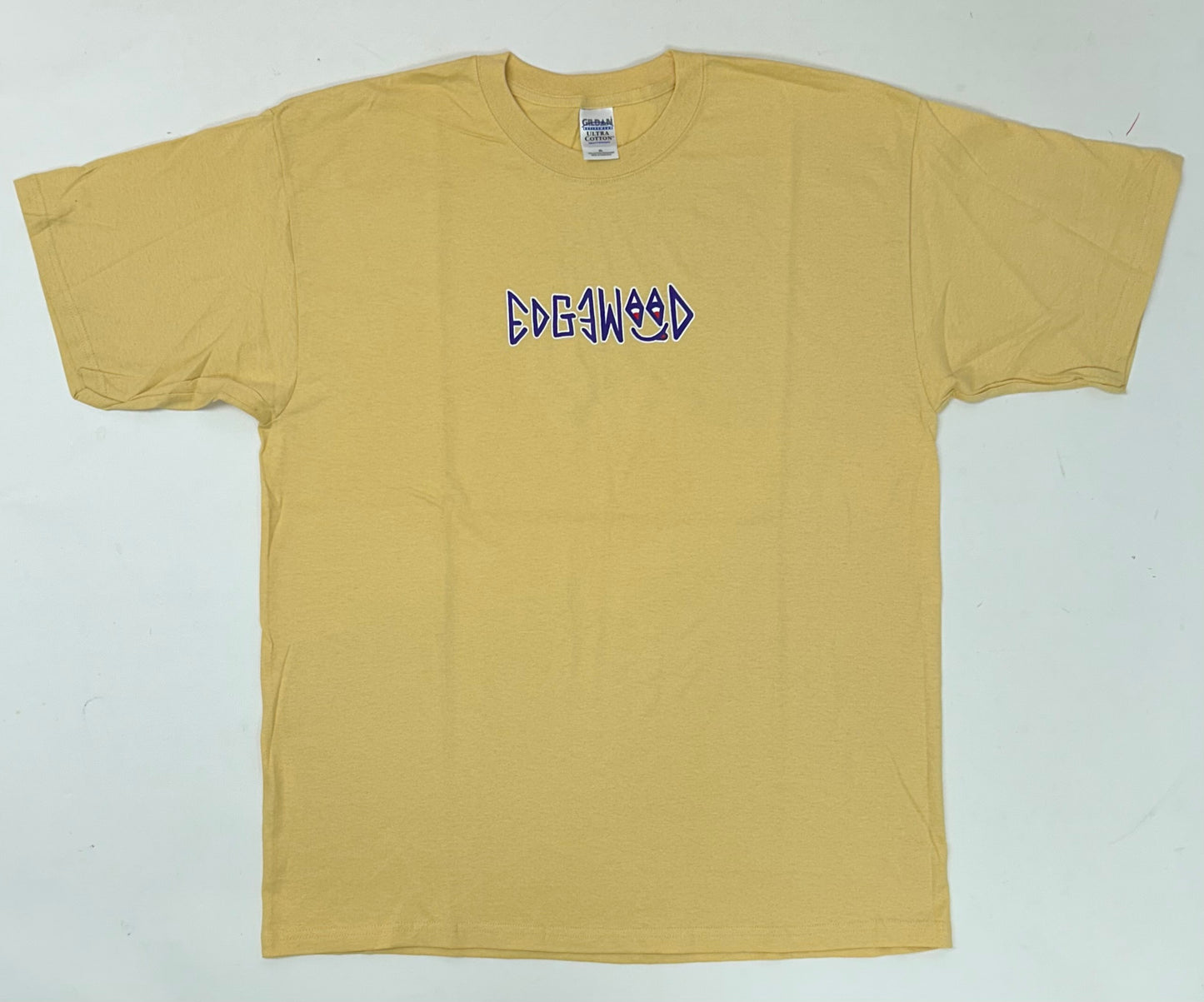 Edgewood NJ first edition “Deeper Than The Roots.” Tee XL 24.5x32 Inches 00s Gildan 100% Cotton Honduras  Made Sand Tanish Color