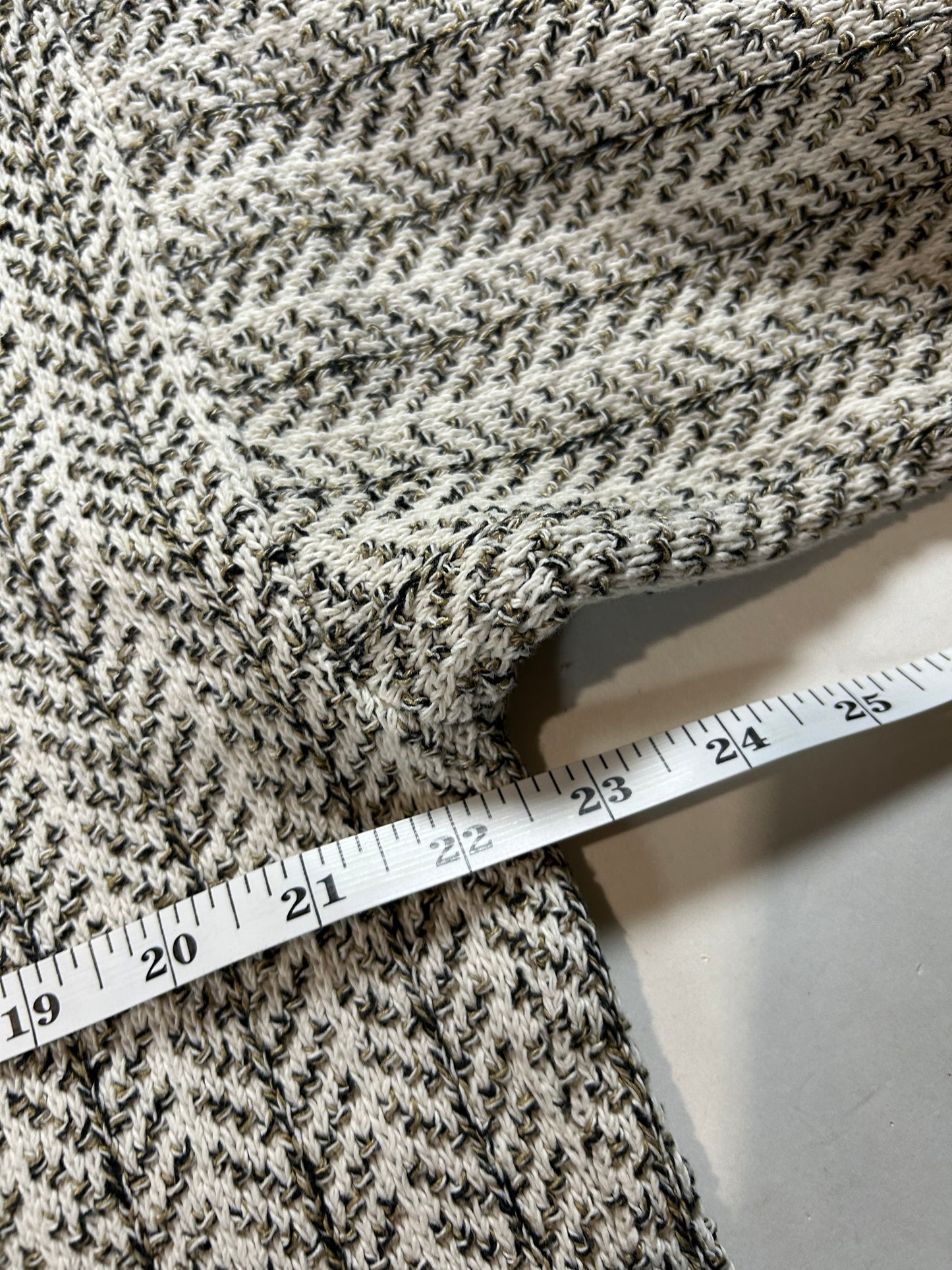 Vintage Bill Blass Grandpa Sweater Cotton Knit USA Men’s Large/Medium 22.5x25.75 Inches