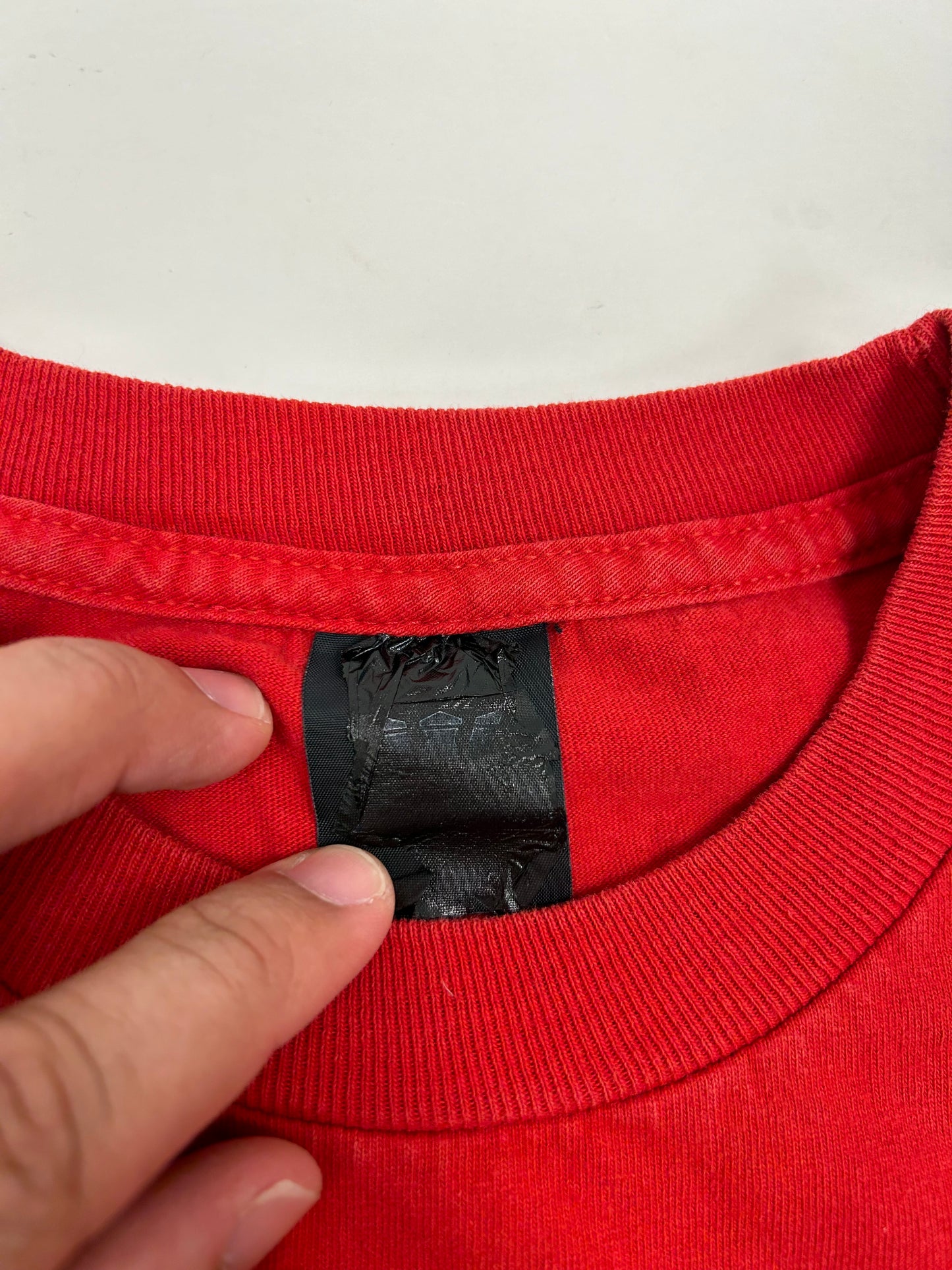 Vintage 00s Supra Footwear Skate Tee Medium 20x27.25 Inches Red