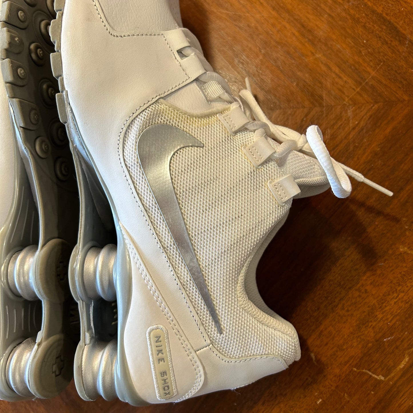 Nike Shox Avenue White 833584-100 2016 As Is No Box Good Condition
