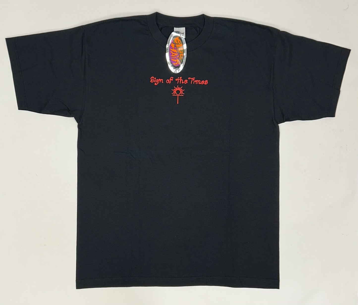 Vintage 90s Dennis Rodman Shirt Sign Of The Times Blue Hair Graphics Tee Brand New With Tag XL 24.25x32.25 Inches