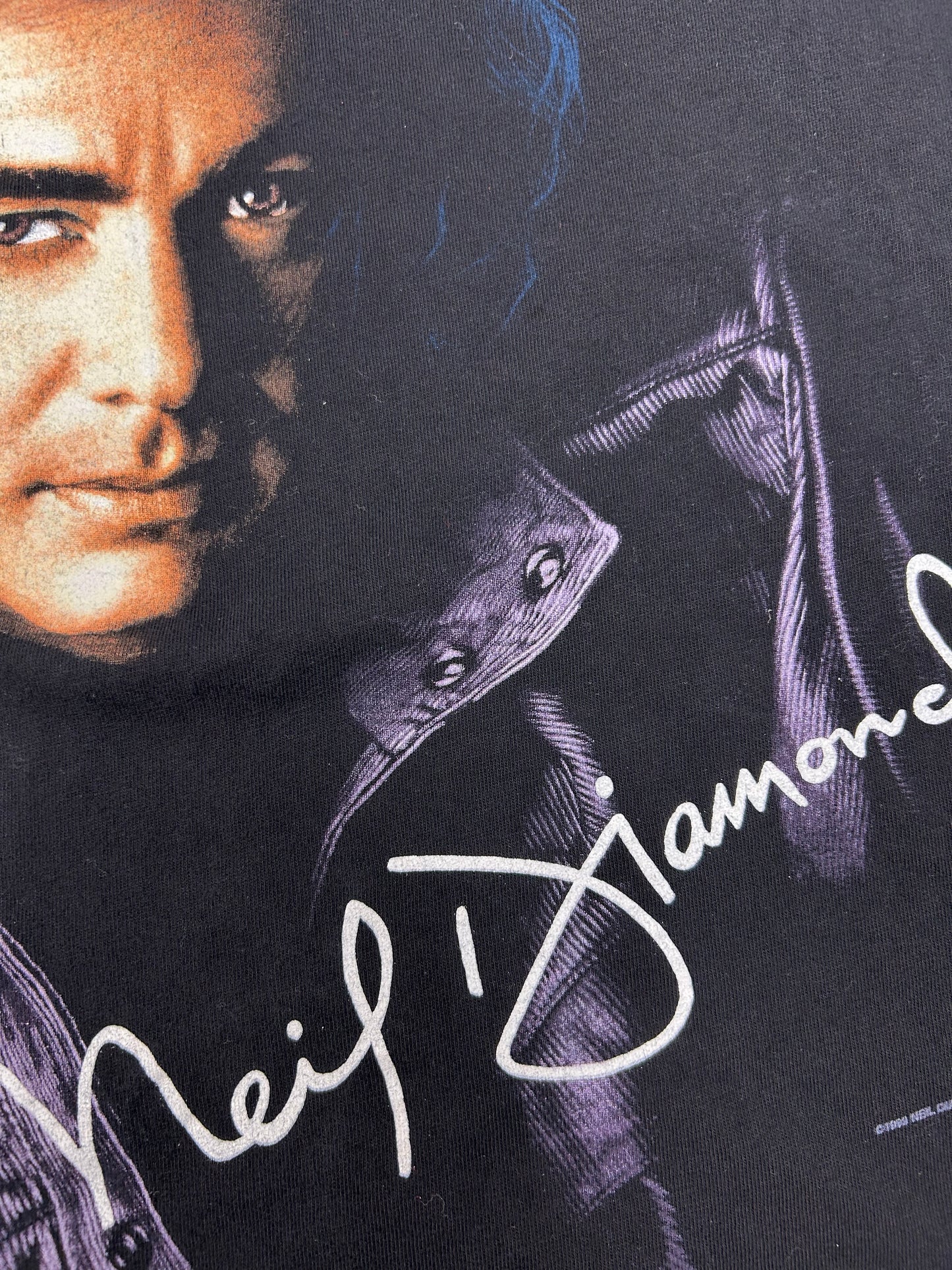 Vintage Neil Diamond US Tour 1996 Concert T Shirt 90s Size XL 24.75x29.5 Inches