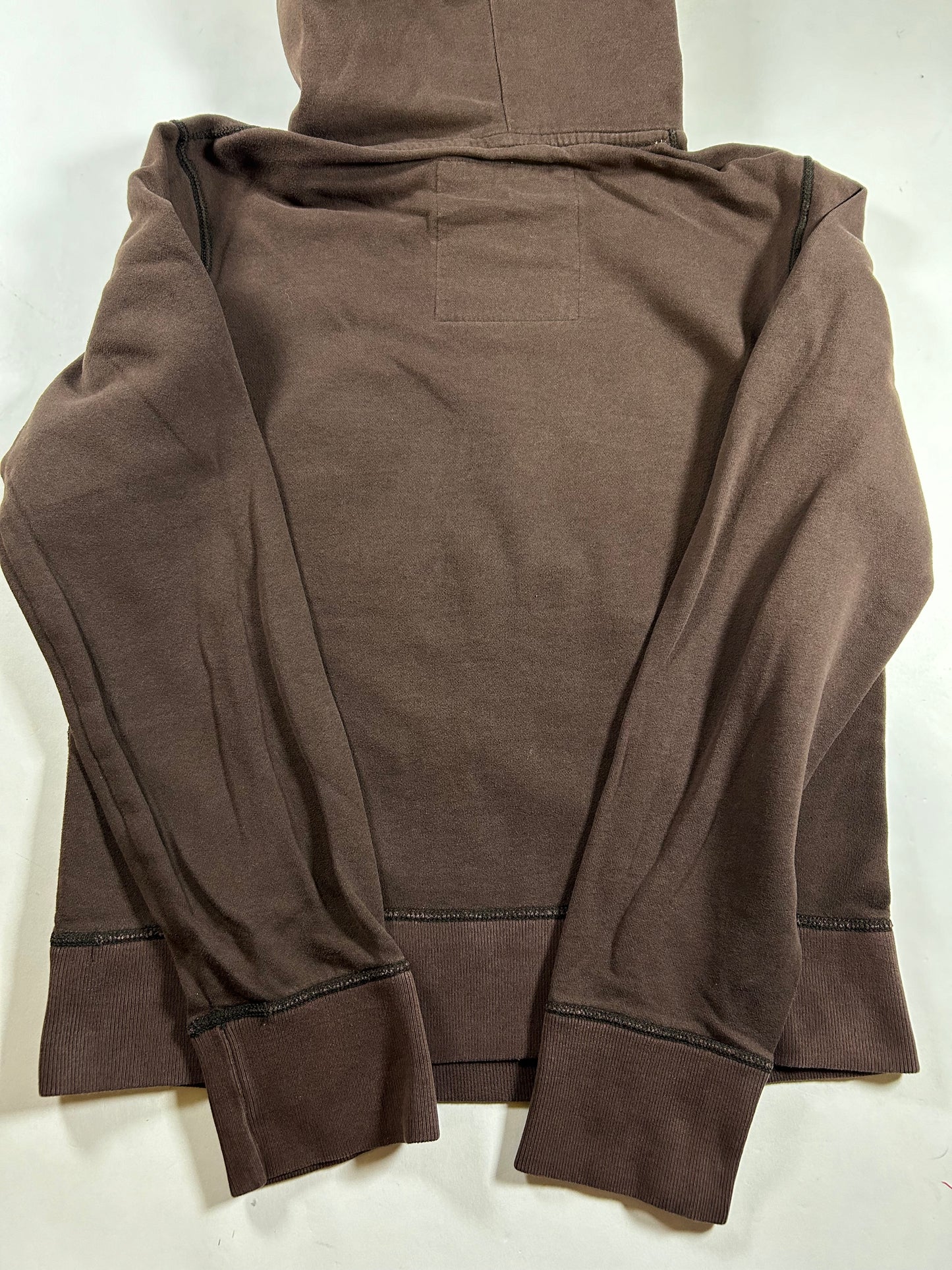 Hollister California Spellout Surf Pullover Hooded Sweatshirt Medium/Small Fit 21x25.75 Inches Brown
