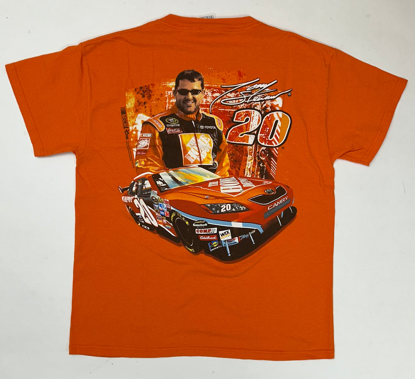 Vintage 00s Tony Stewart NASCAR #20 Toyota Tee Medium 20.5x26.5 Inches
