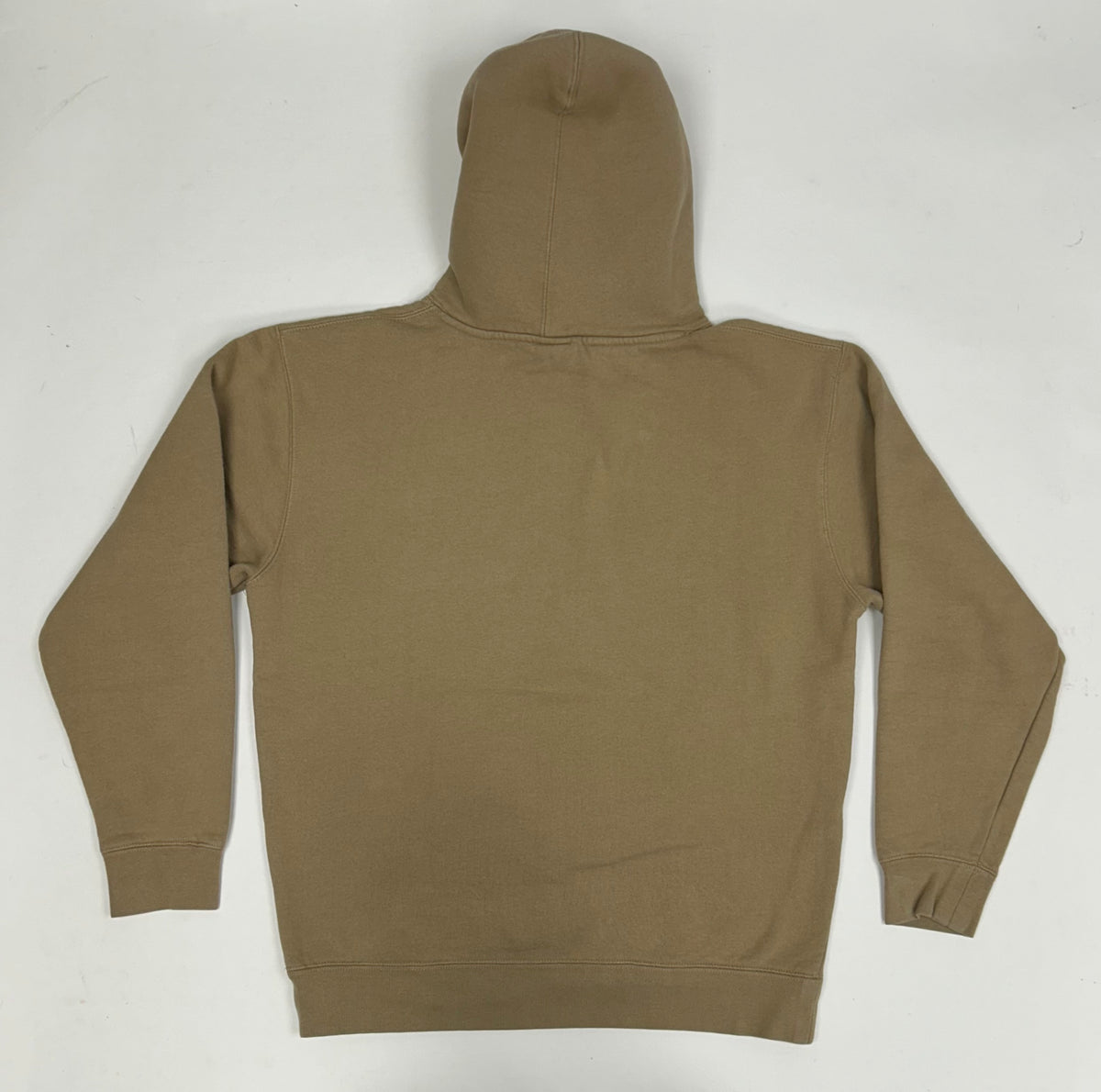 RVCA VA Hoodie Sweatshirt Hooded Tan Medium 22.75x26.25 Inches