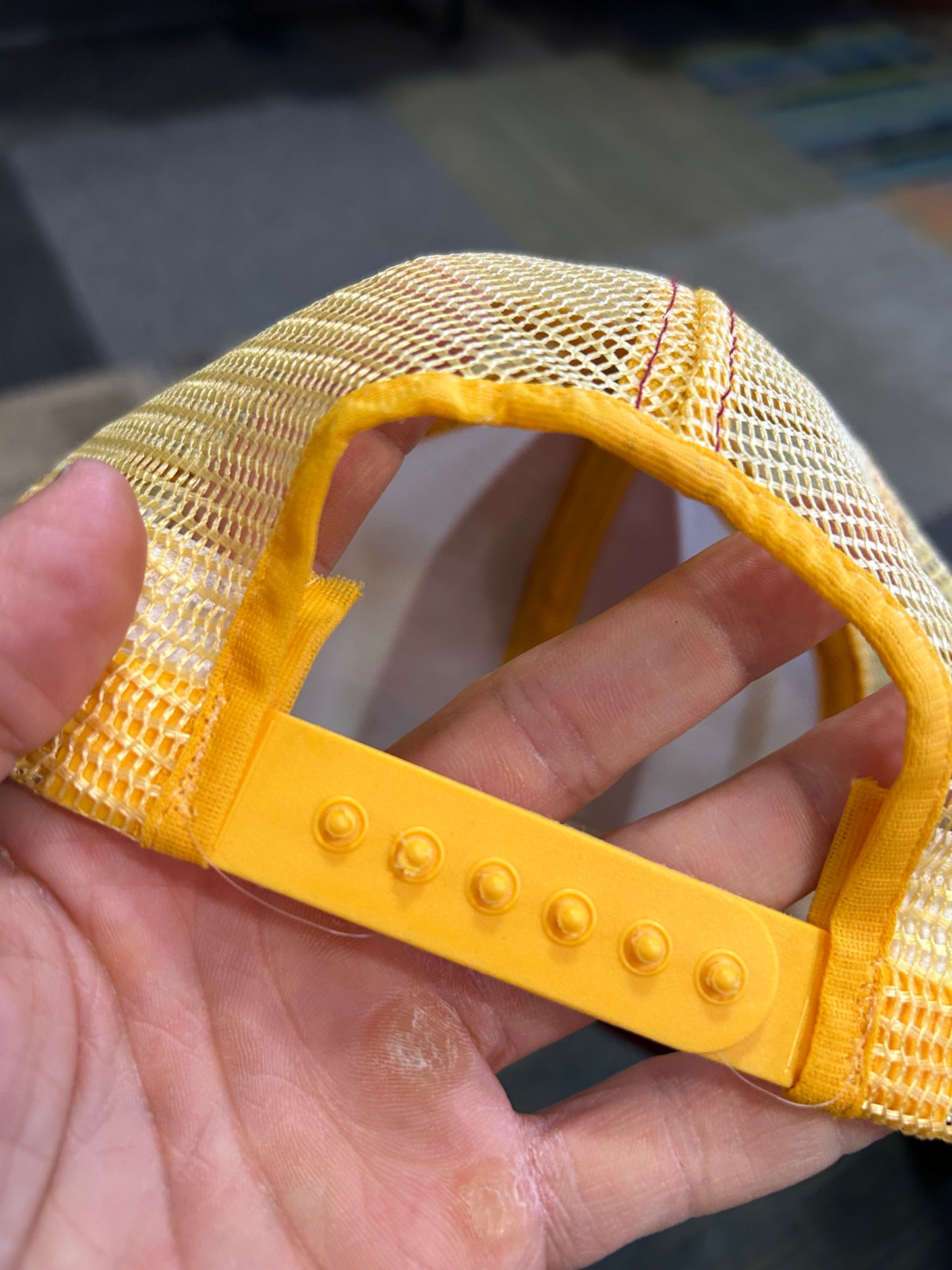 Vintage Washington Redskins NFL Team AJD Trucker SnapBack Hat USA Nylon