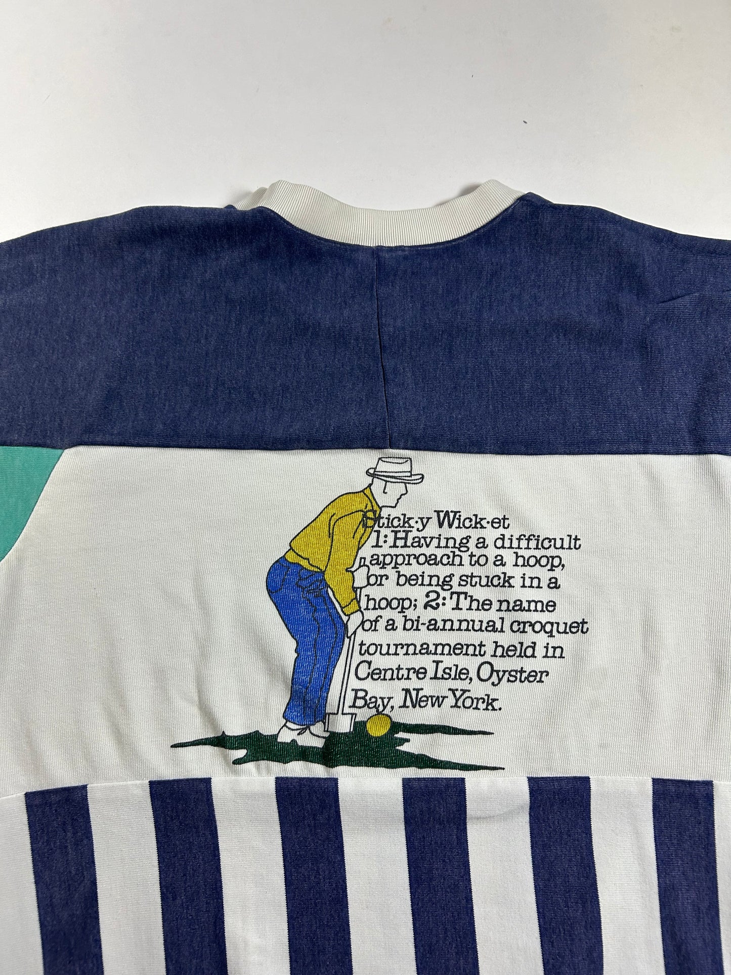Vintage Nike Croquet Council Pullover Crewneck Sweatshirt As Is Worn Medium 22.5x25.75 Inches Rare
