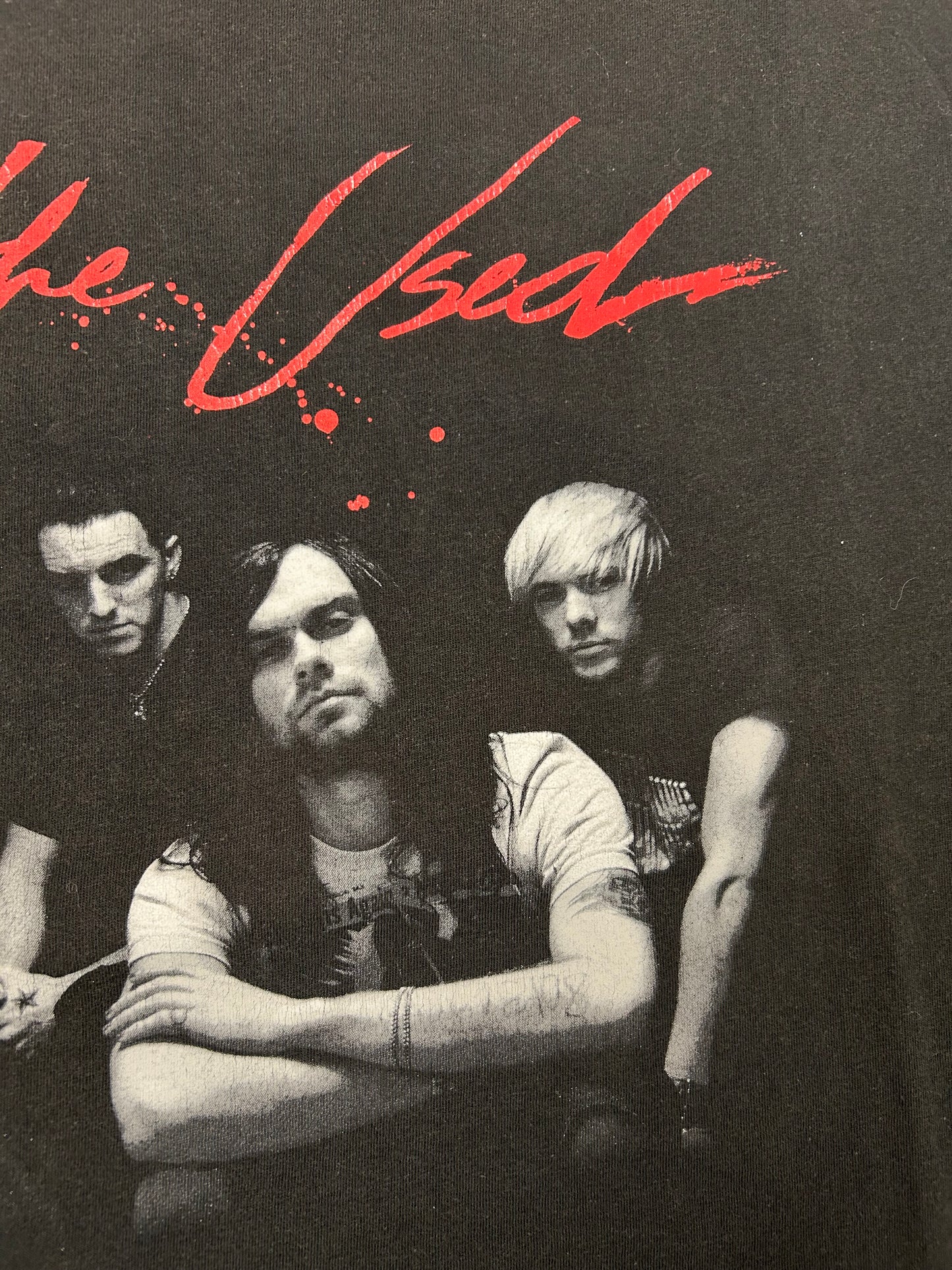 Vintage 2004 The Used In Love & Death Album Promo Emo Punk Band Tee XL As Is Worn In Has Fading & Wear 23.25x30.25 Inches