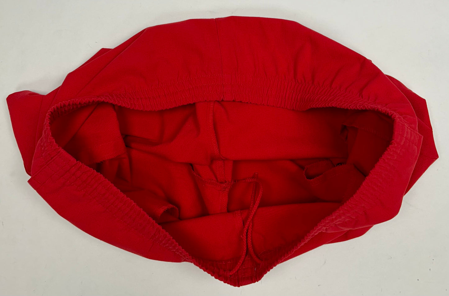 Vintage Nike Air Jordan 'Spellout Logo' Red Drawstring Shorts 1991 Rare Large Fit Big 21x20 Inches