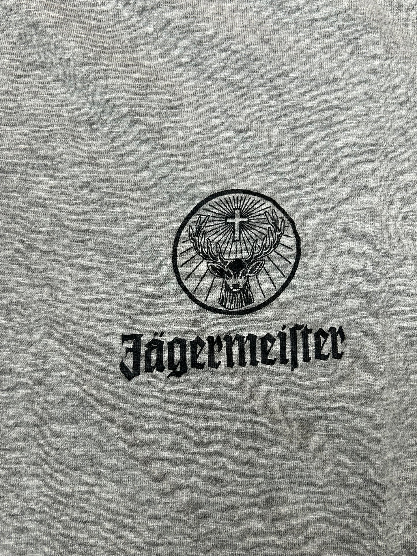 Vintage Jagermister Alchol Brand Promo Tee Large 21.5x26.5 Inches