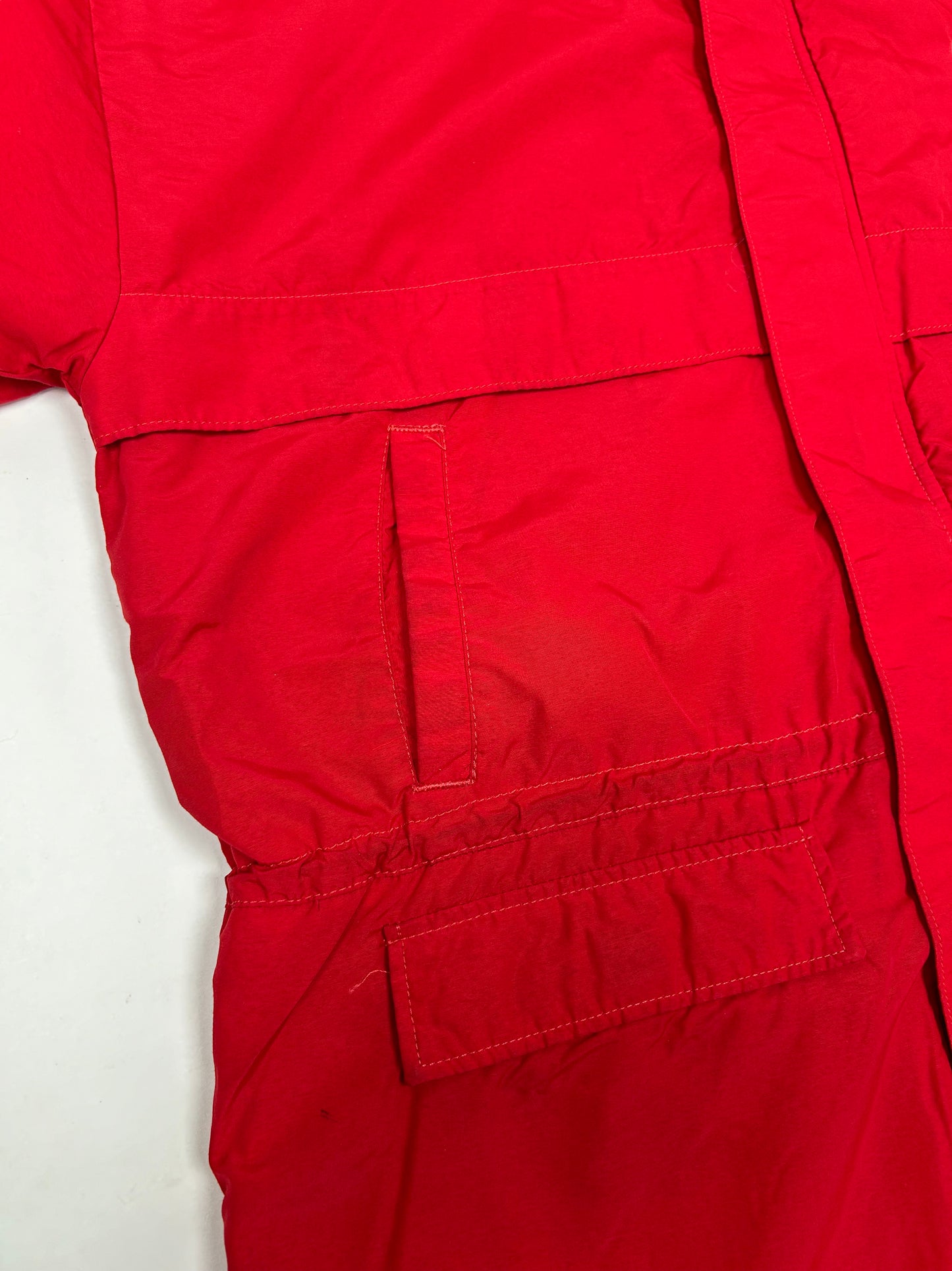 Vintage Chalk-Line MLB This Week In Baseball Zip Long Trench Style Jacket Size Tagged Large 26.5x36.5 Inches As Is Has Wear