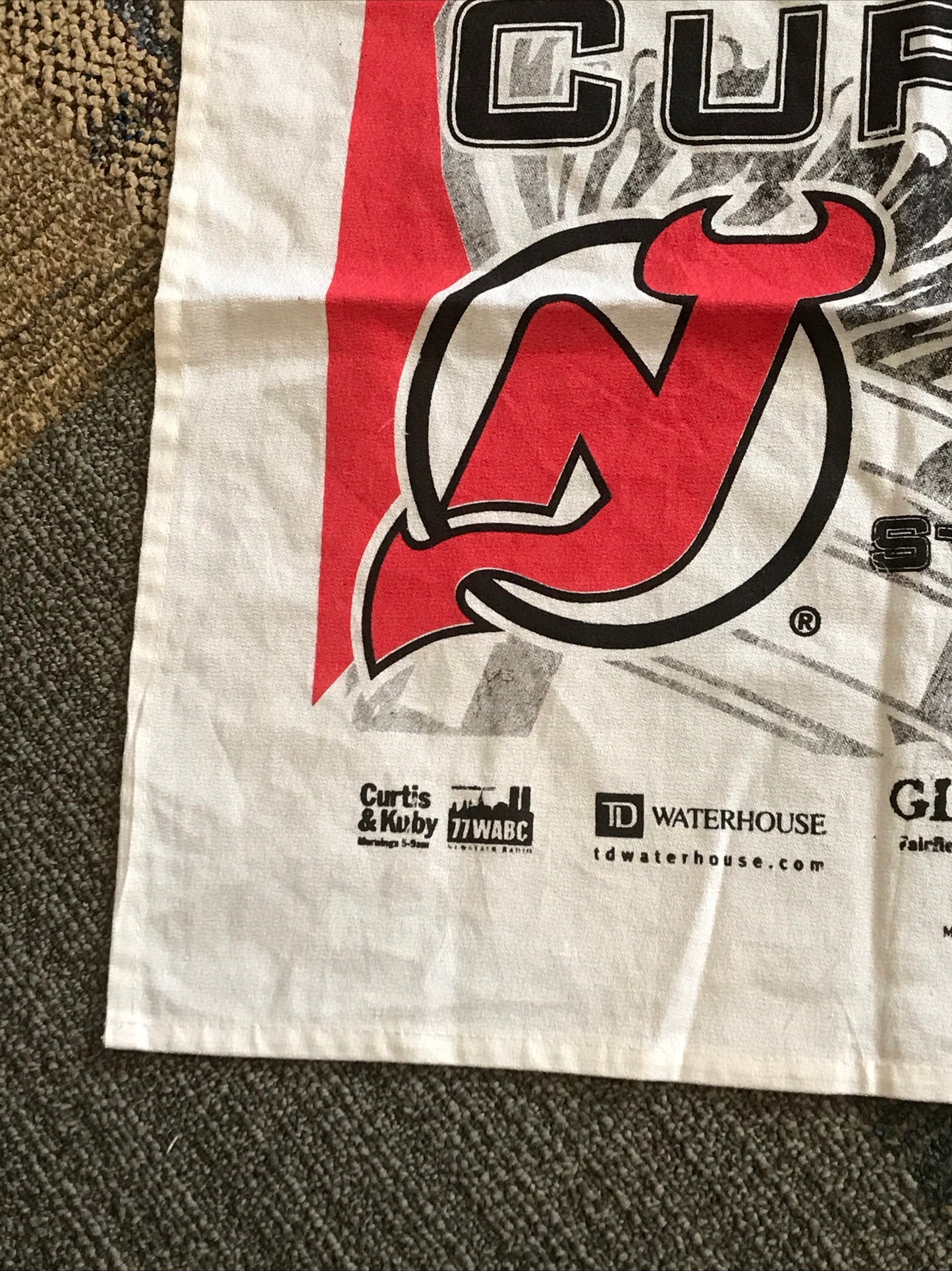 Vintage 2000 NHL New Jersey Devils Rally Towel Stanley Cup Finals Championship