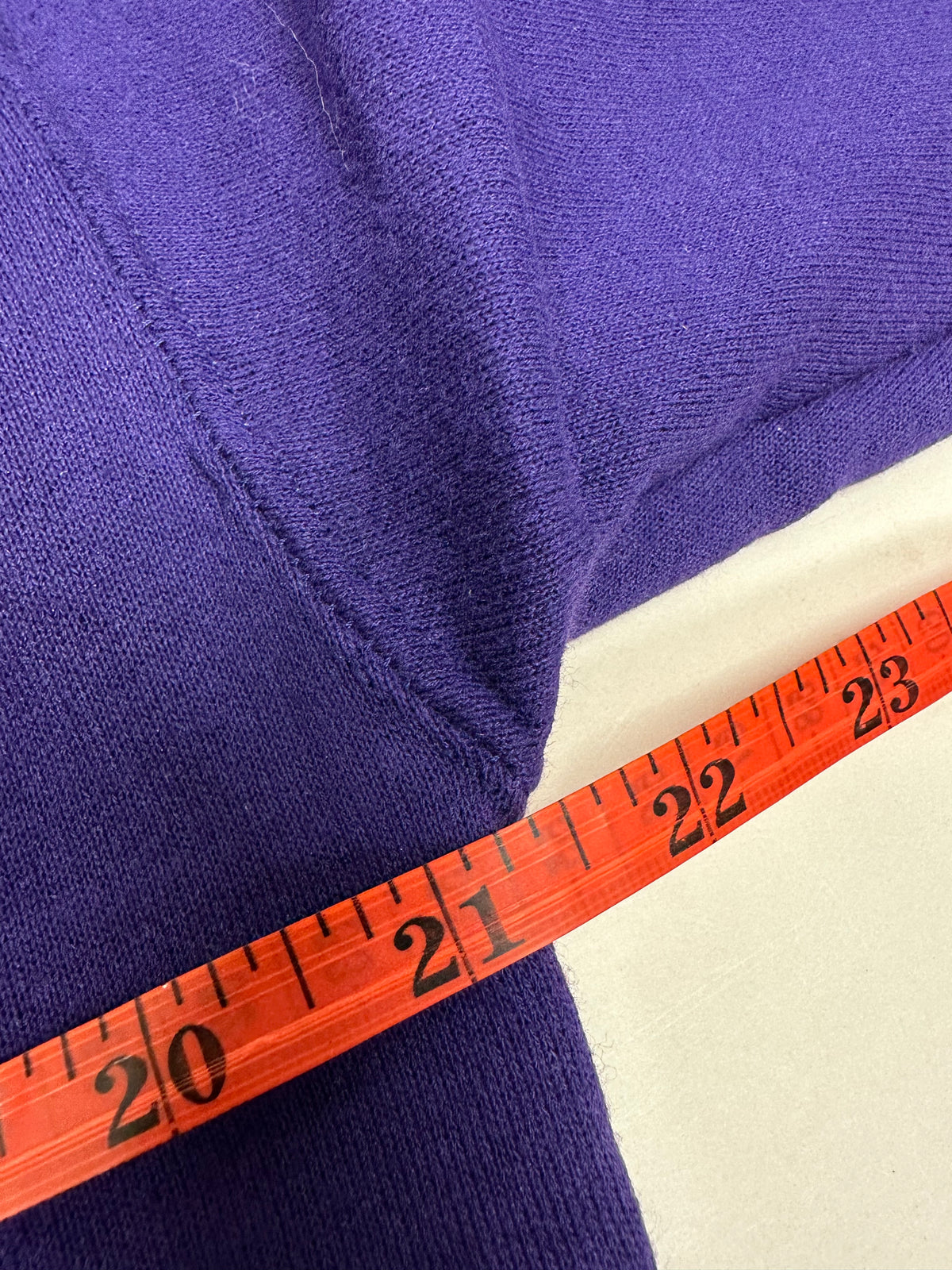 Edgewood NJ “Deeper Than The Roots.” First Edition Crewneck Sweatshirt Tagged Youth XL 21.25x25.75 Inches 90s Russell Athletic 50/50 Blend Made In USA DS Purple