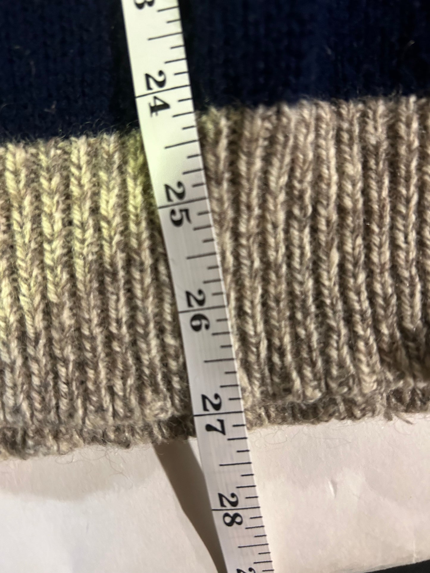 Vintage Victoria Dry Goods Sweater Made in USA Striped 23.25x27 Inches Medium