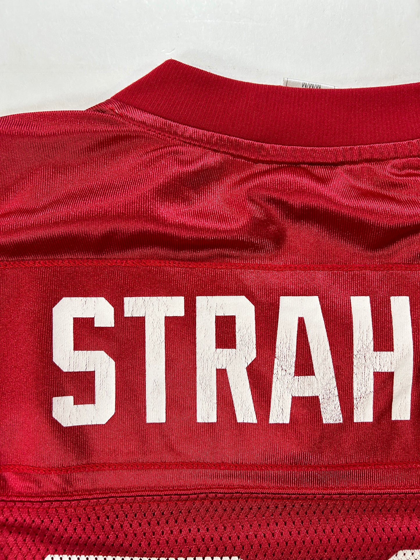 Vintage 00s Reebok NFL Equipment New York Giants Michael Strahan #92 Red Jersey Medium 22.5x30.5/33 Inchee