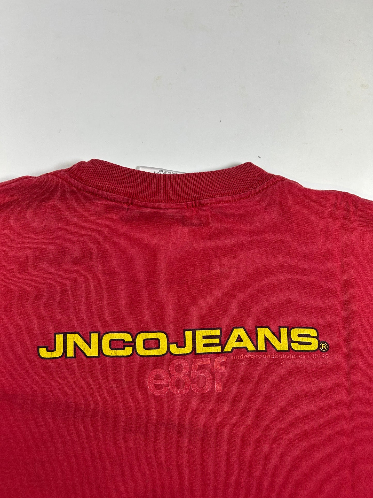 Vintage JNCO Jeans E85f BMX Bike Underground Substance 2001 Tee As Is Worn Has Wear & Marks XL 23.5x30.25 Inches