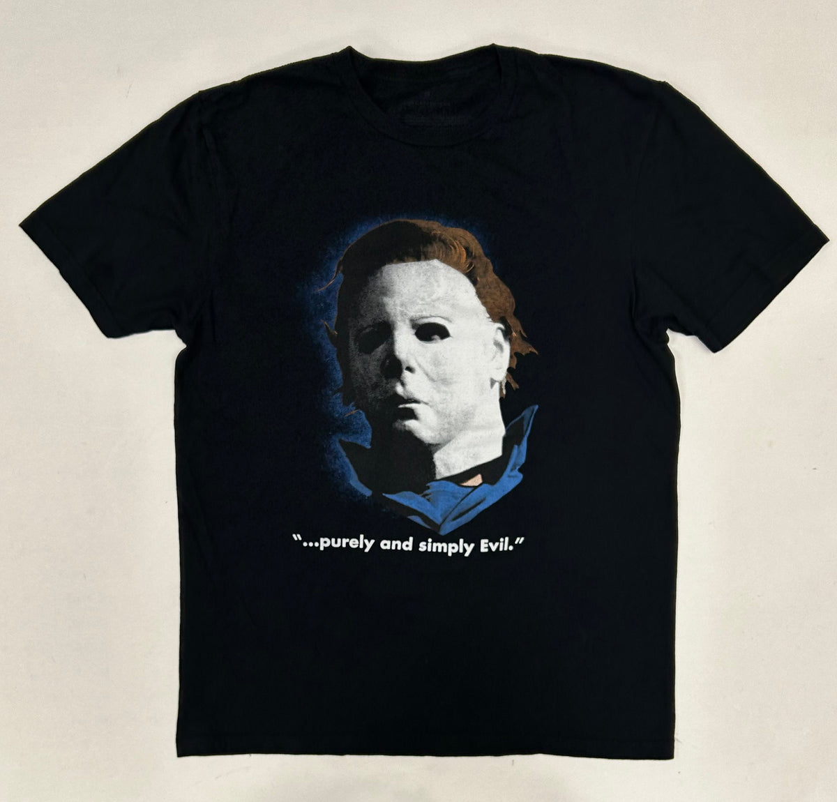 2023 Halloween Michael Myers Purely Simply Evil Horror Movie Promo Tee Medium 19.75x27.25 Inches