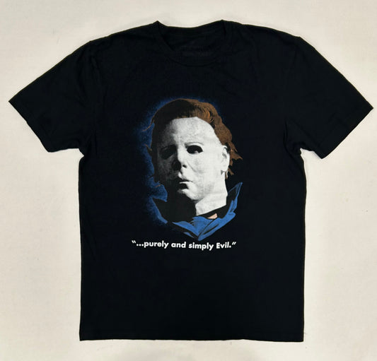2023 Halloween Michael Myers Purely Simply Evil Horror Movie Promo Tee Medium 19.75x27.25 Inches