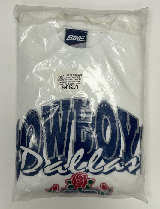 Vintage Dallas Cowboys Super Bowl XXVII Crewneck Sweatshirt Bike XL Brand New