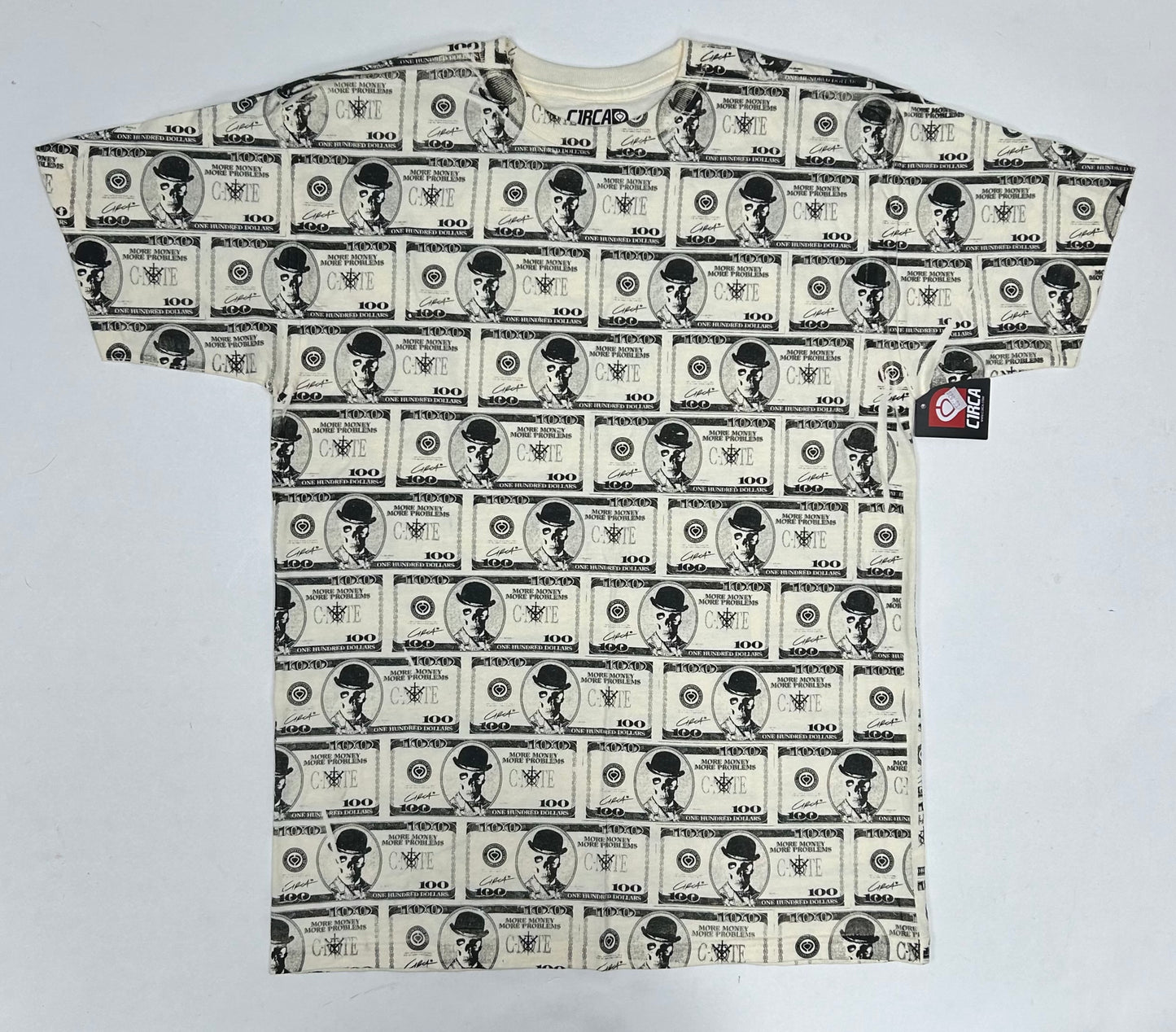Vintage 00s Circa Footwear More Money More Problems Skateboards Skate Tee C1RCA Brand New With Tag Medium 20.25x29.25 Inches