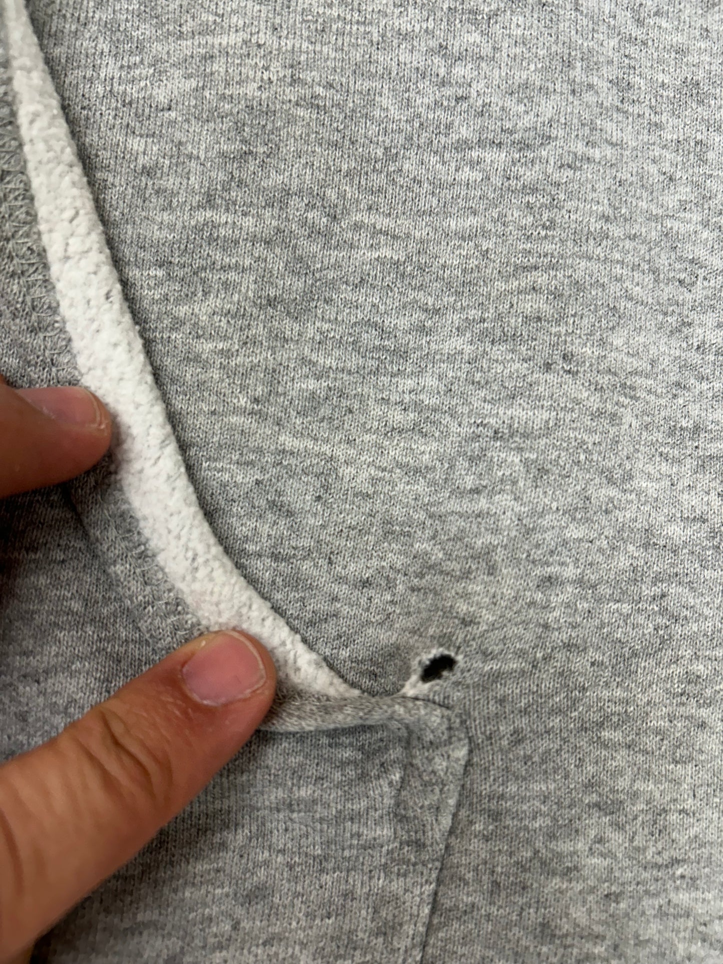 Vintage 90s Nike Center Swoosh Embroidered Logo Hooded Sweatshirt Worn In XL 27.25x28.25 Inches As Is