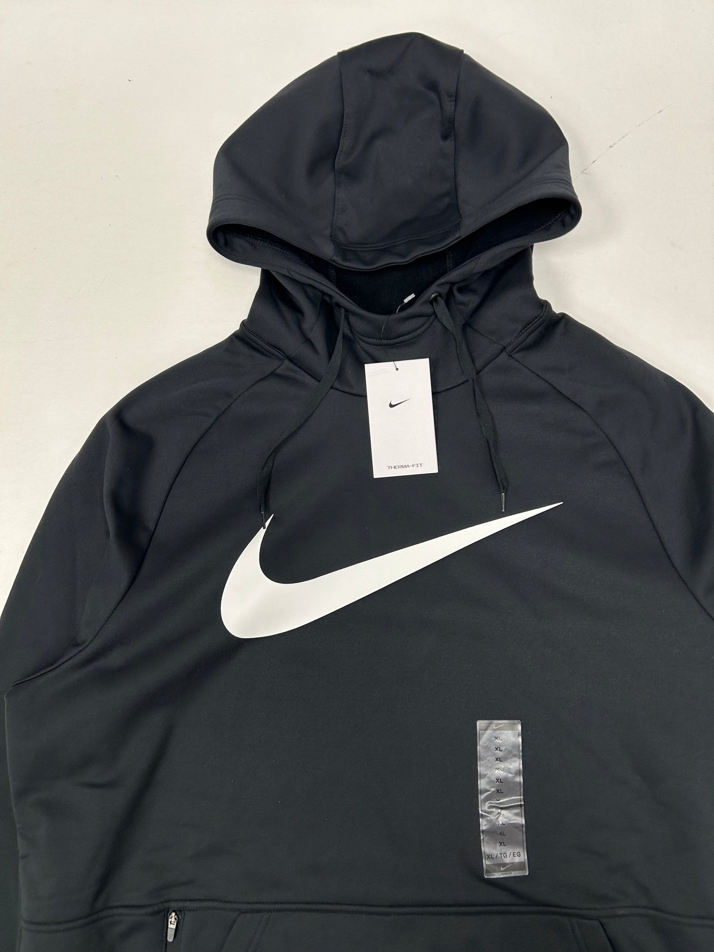 Nike Therma-FIT Hooded Pullover Black CU6238-010 XL 26.25x32 Inches Brand New 2024