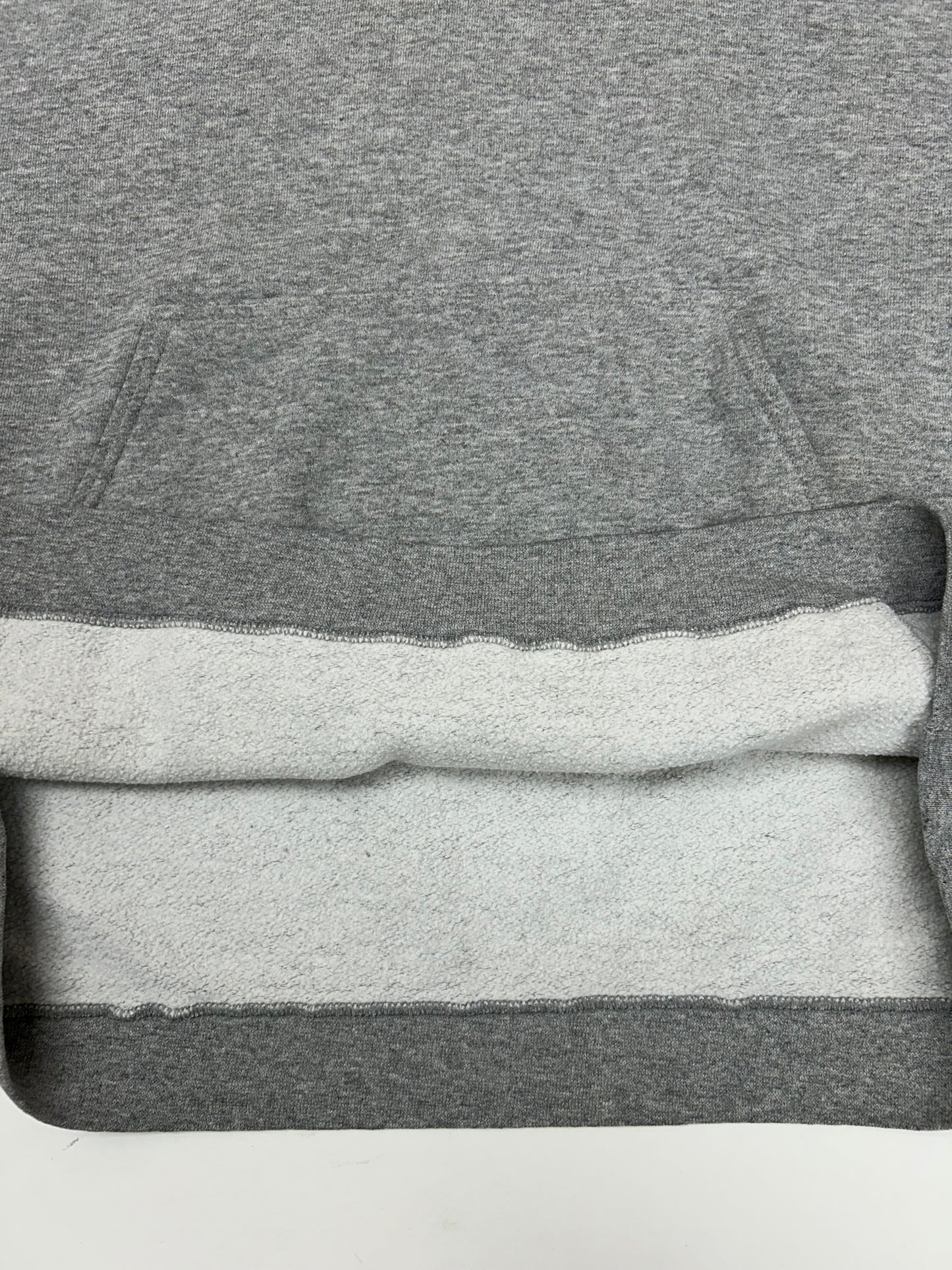 Vintage 90s Nike Center Swoosh Embroidered Logo Hooded Sweatshirt Worn In XL 27.25x28.25 Inches As Is