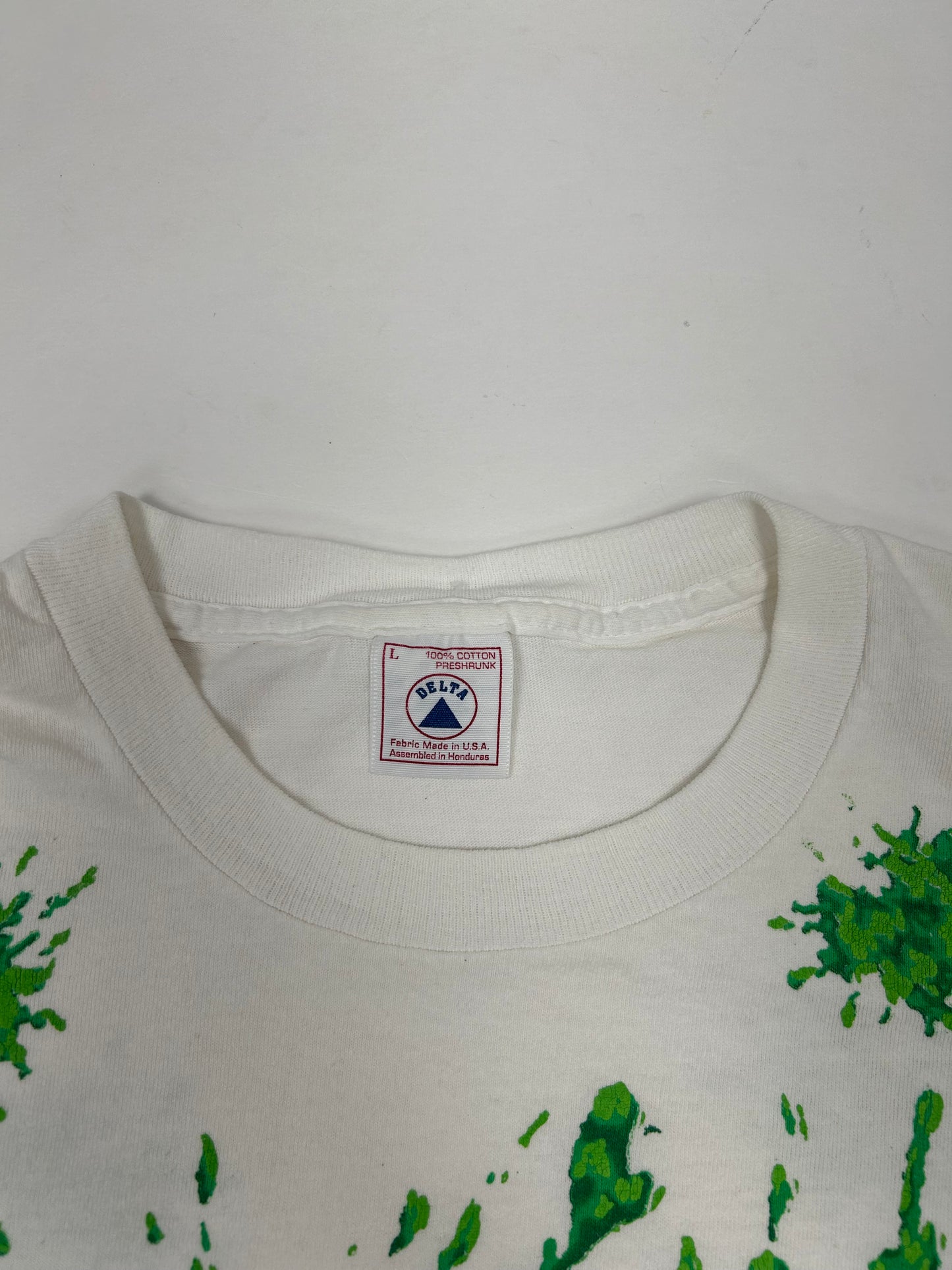Vintage Nickelodeon Studios Production Dept. Universal Studios Slime Tee Large 22.5x28.75 Inches