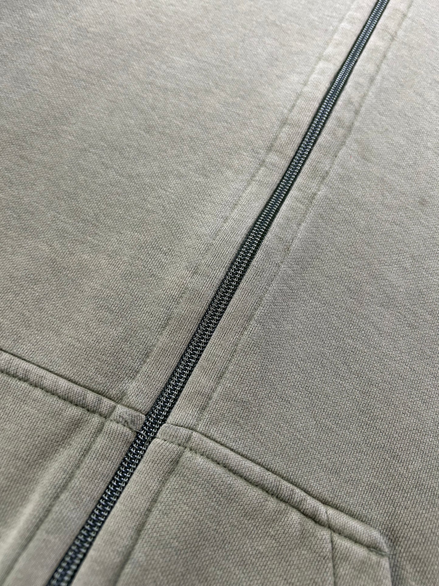 Vintage 00s Nike Chest Swoosh Essential Zip Hooded Sweatshirt Green Faded Worn In As Is XL 26.25x30.25 Inches