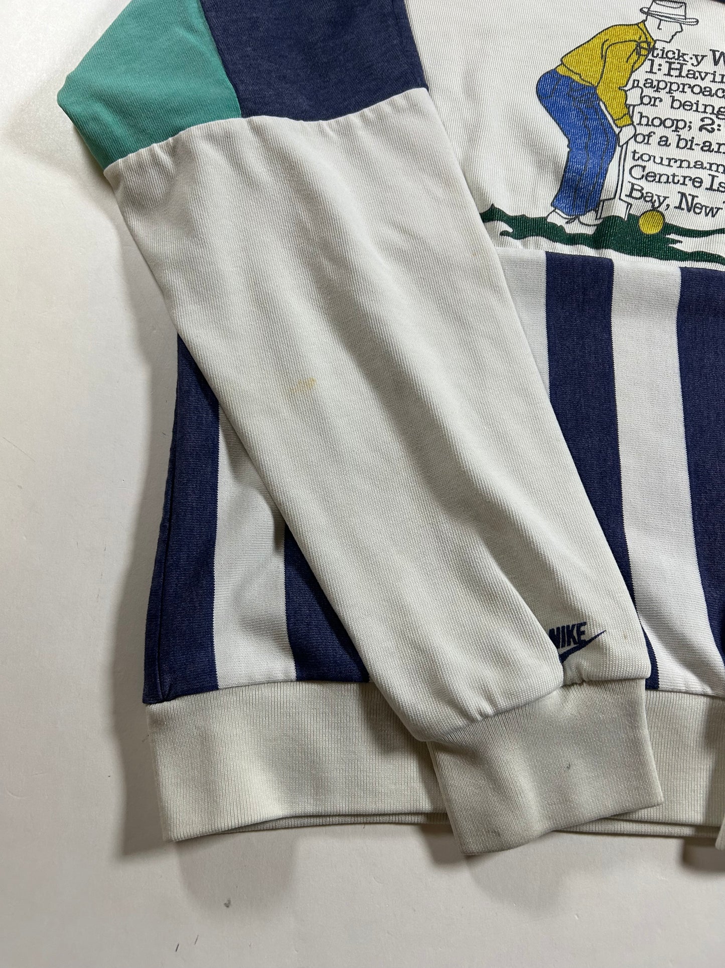 Vintage Nike Croquet Council Pullover Crewneck Sweatshirt As Is Worn Medium 22.5x25.75 Inches Rare