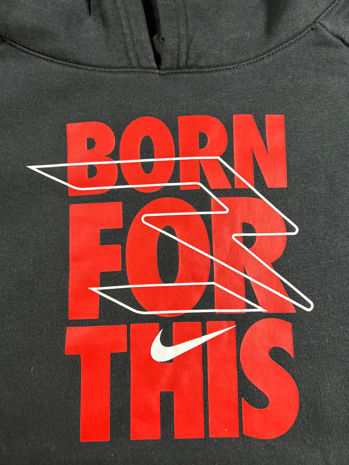 Nike Russell Wilson 3 Brand Born For This Hoodie Sweatshirt Youth XL 19.75x26 Inches