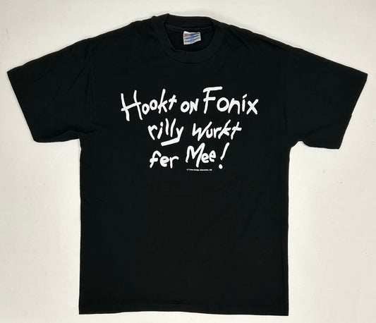 Vintage Hookt On Fonix Rilly Wurkt Fer Mee! Tee Medium/Large Fit 20.5x27.5 Inches