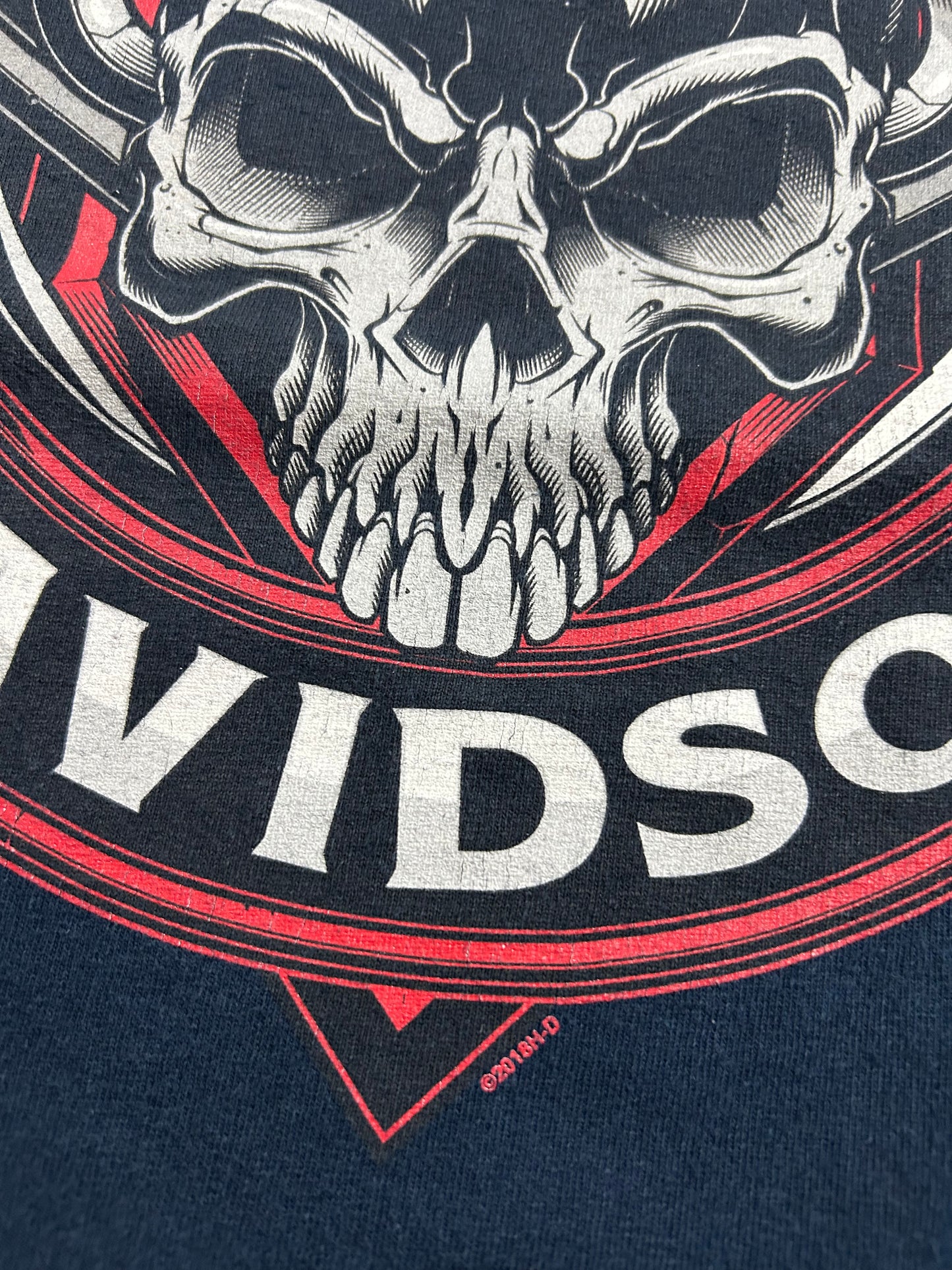 2018 Harley Davidson Motorcycles American Eagle Graphic S&P Williamstown, WV Dealer Tee 2XL 25.75x31.75 Inches Navy