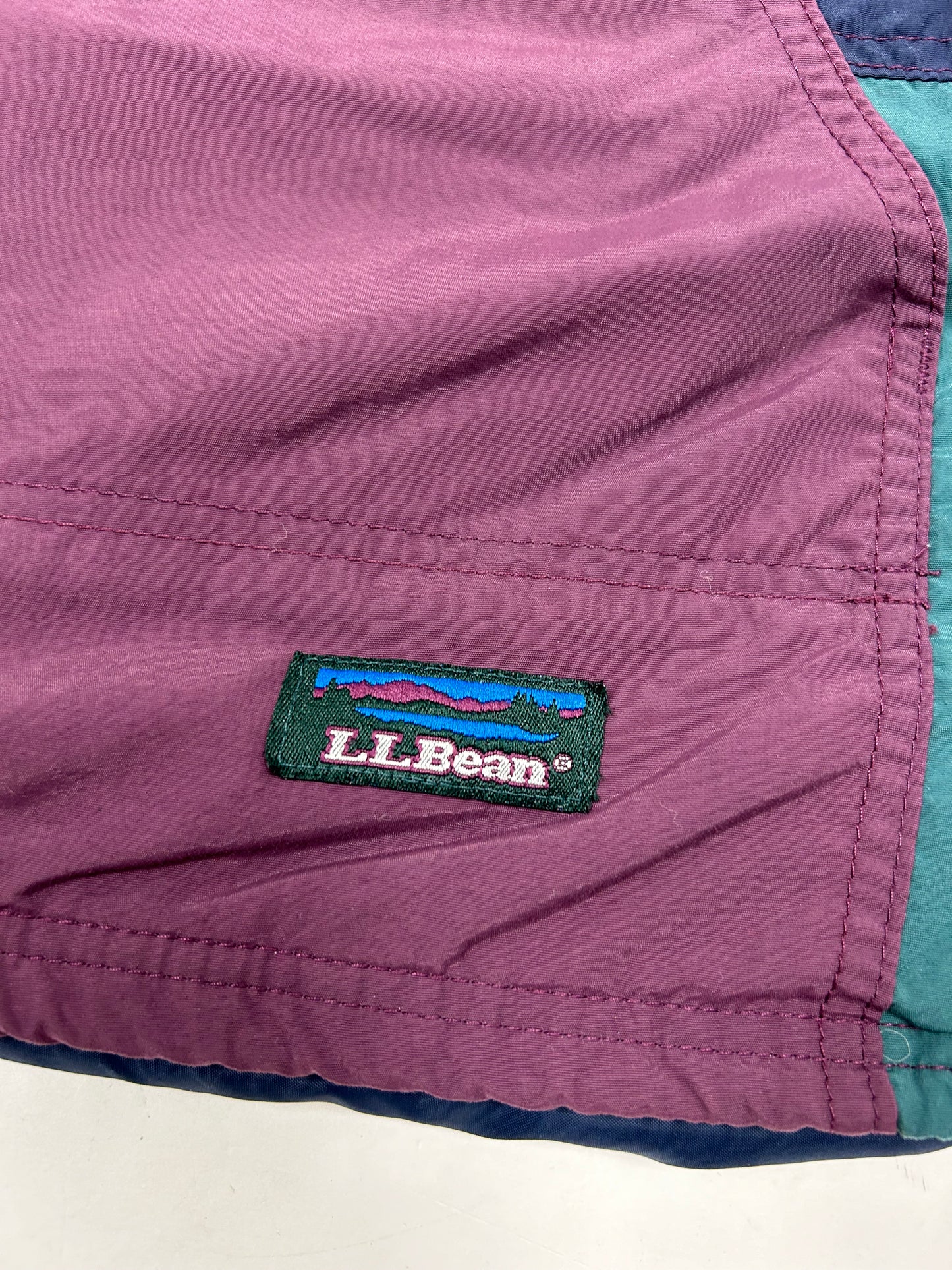 Vintage 90s LL Bean 1/2 Zip Anorak Thinsulate 3M Windbreaker Medium/Large Fit 25.25x26.5 Inches