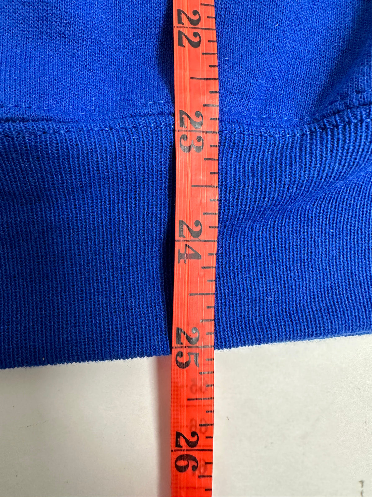 Edgewood NJ “Deeper Than The Roots.” First Edition Crewneck Sweatshirt Tagged Youth Large 90s Russell Athletic 50/50 Blend Made In USA DS Royal Blue 20.75x25