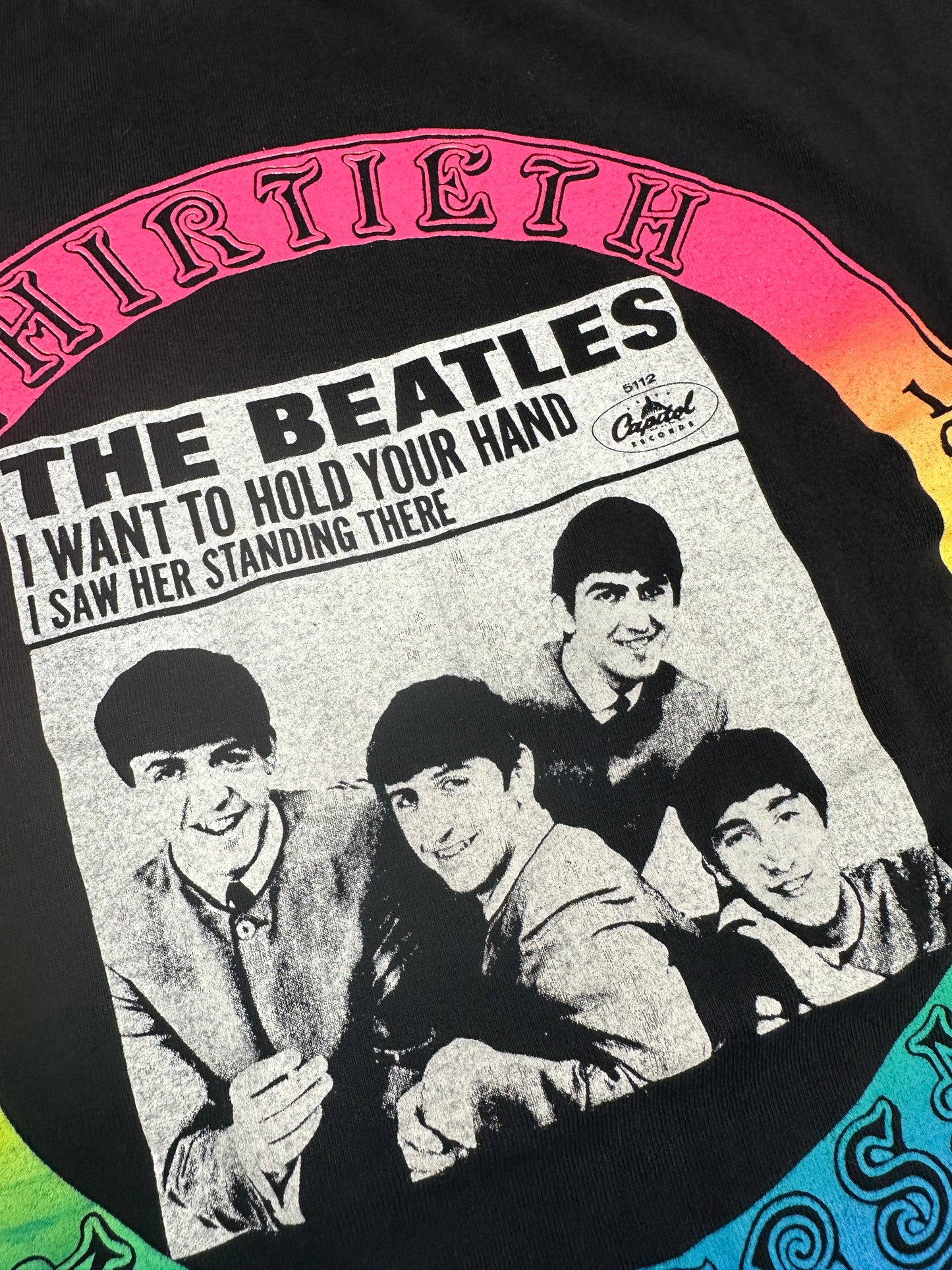 Vintage The Beatles Thirtieth Anniversary 1964-1994 Music Band Tee Large Rare 22x28.25 Inches