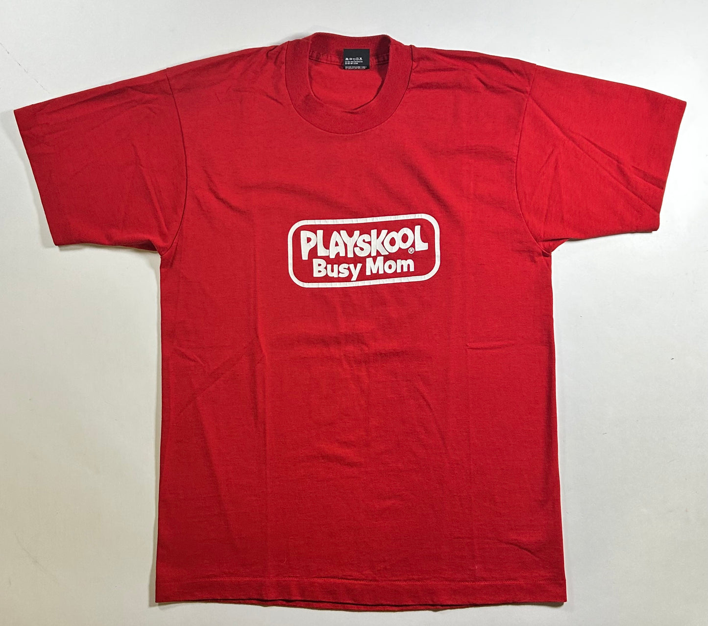 Vintage 90s Playskool Busy Mom Promo Shirt  Screen Stars Best Tag 20x28 Inches Medium Fit