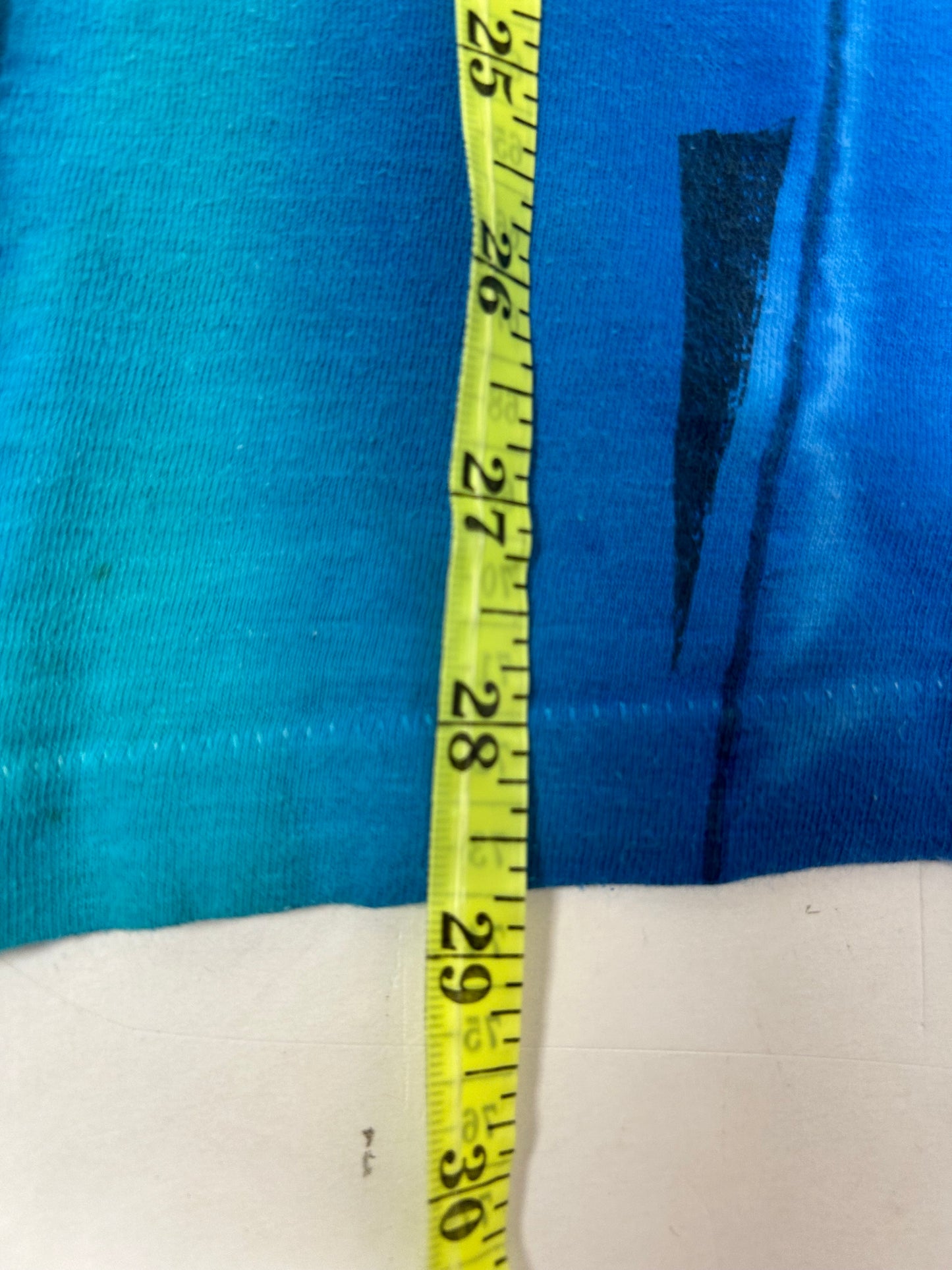 Vintage Bear Surfboards Tie-Dye Blue Shirt XL/2XL Fit 26.5x28.75 Inches Made In USA