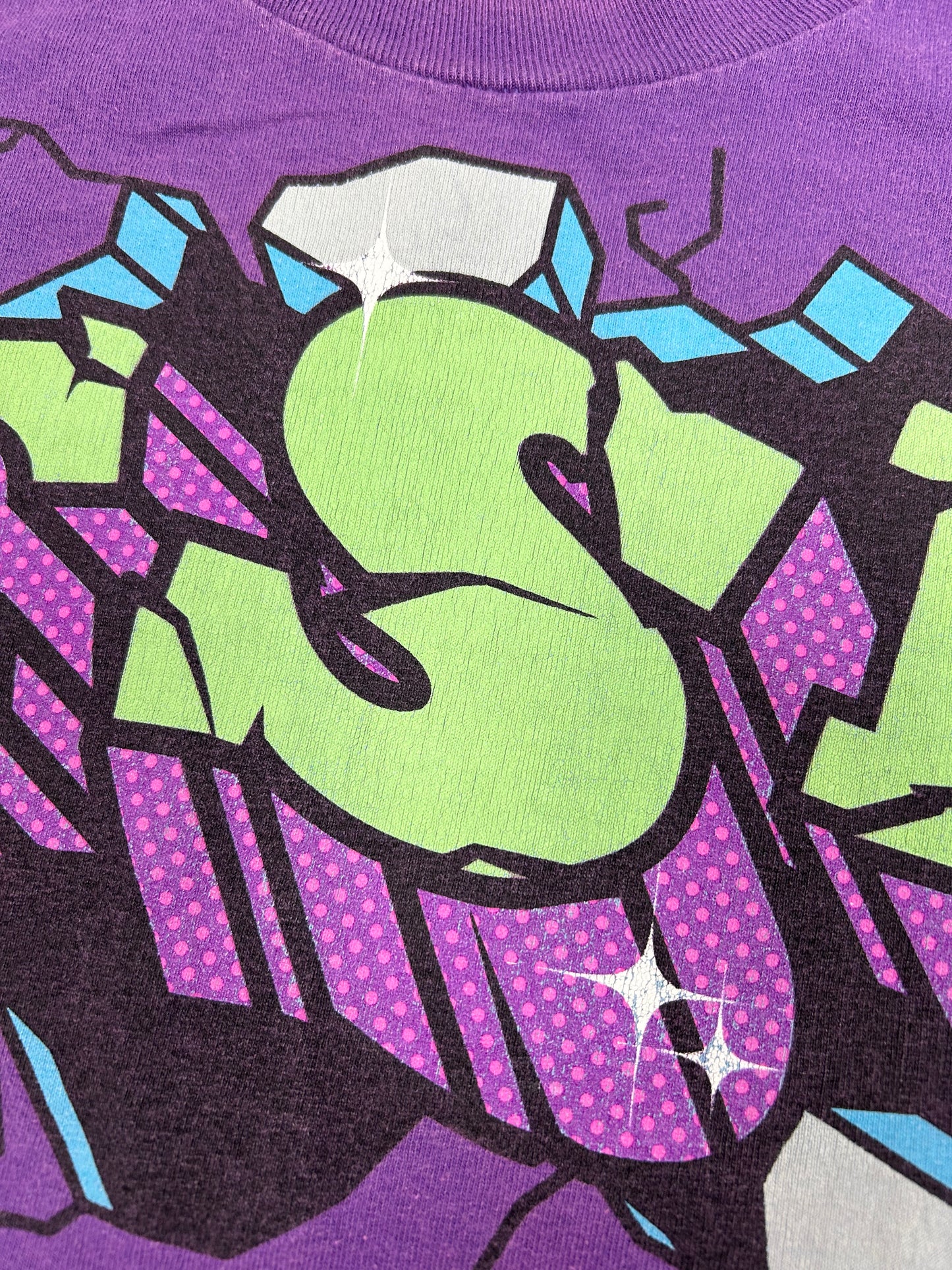 The Seventh Letter TSL Break Through Graphic Streetwear Graffiti Tee XL 24x29.5 Inches