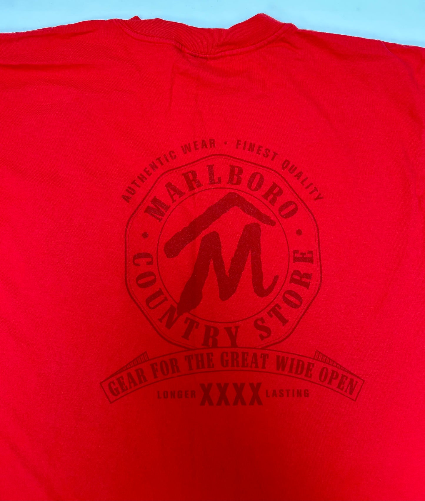 Vintage 90s Marlboro Country Store M Logo Pocket Tee XL Fit