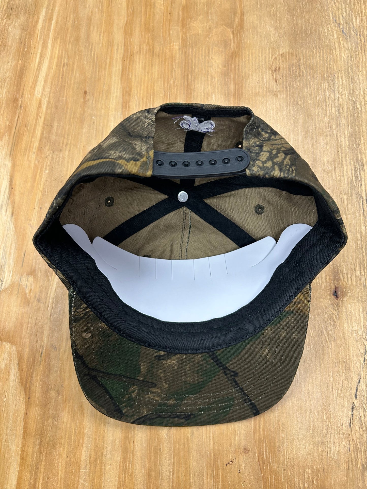 Edgewood NJ EW 973 Team Logo 5 Panel Cotton Adjustable SnapBack Hat Vintage Camo