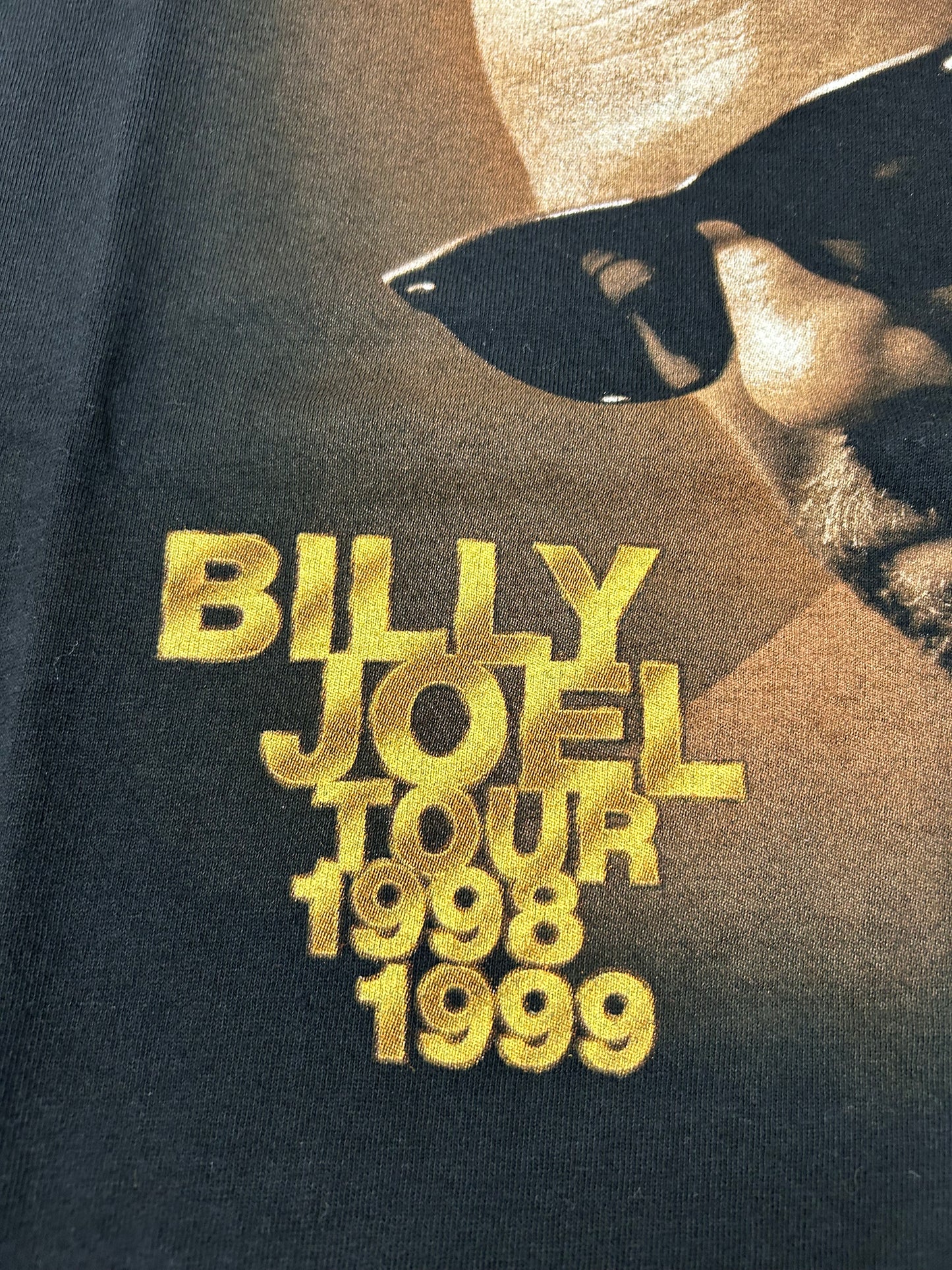 Vintage 1998-99 Billy Joel Tour Music Band Graphic Tee Large 21.5x30.25 Inches