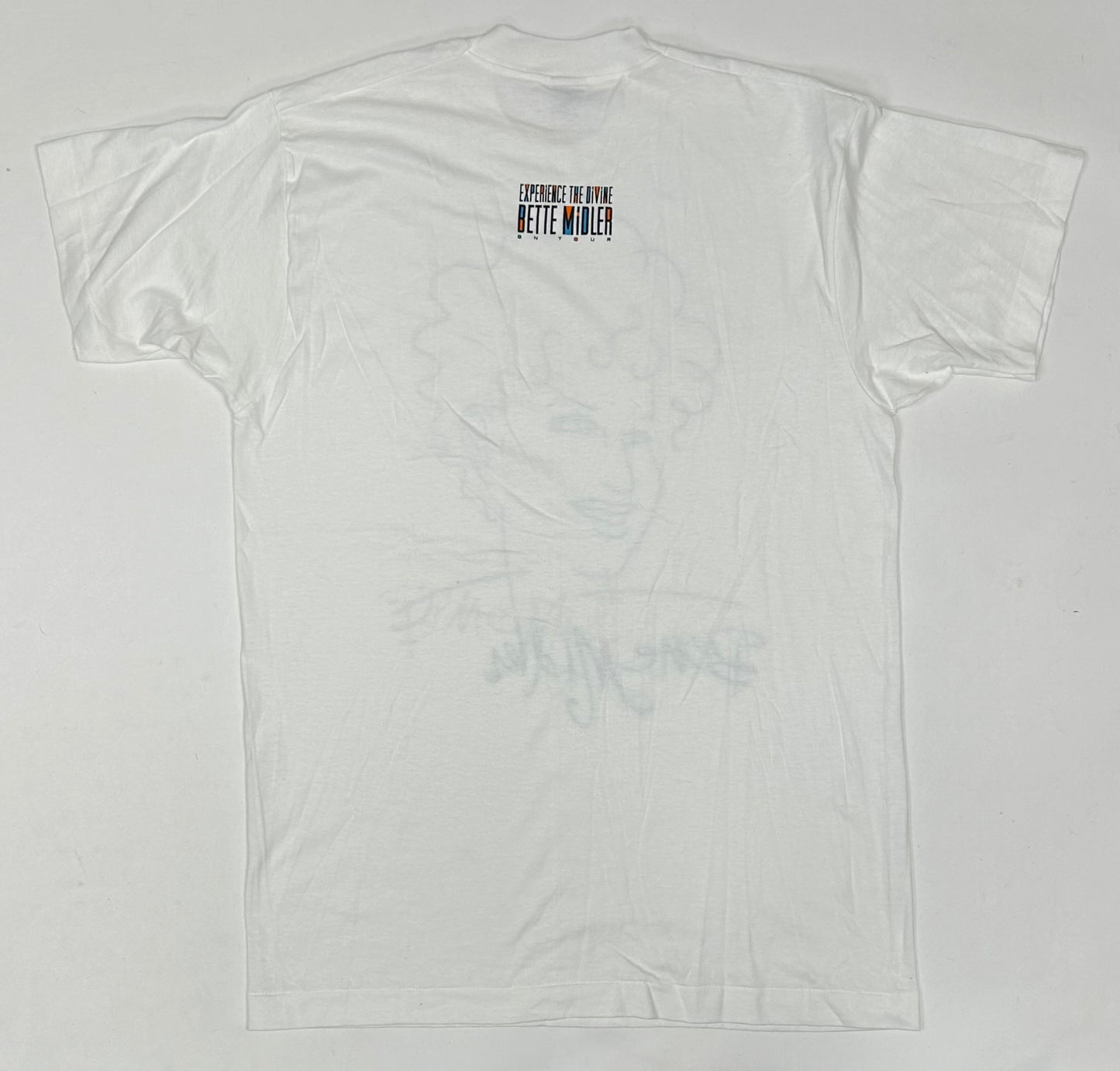 Vintage Bette Midler Experience The Devine Tour 1993 Tee Large 22x32.5 Inches